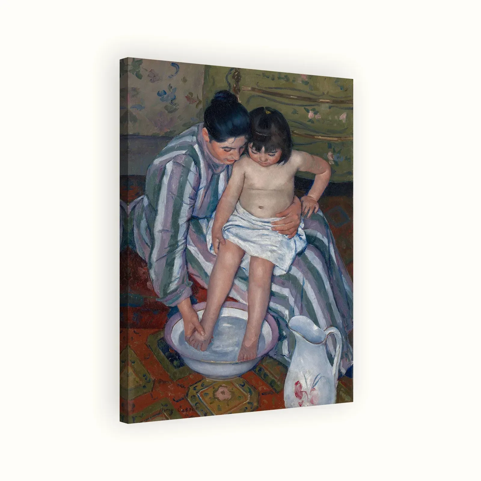 The Child's Bath by Mary Cassatt, 1893: Stretched canvas