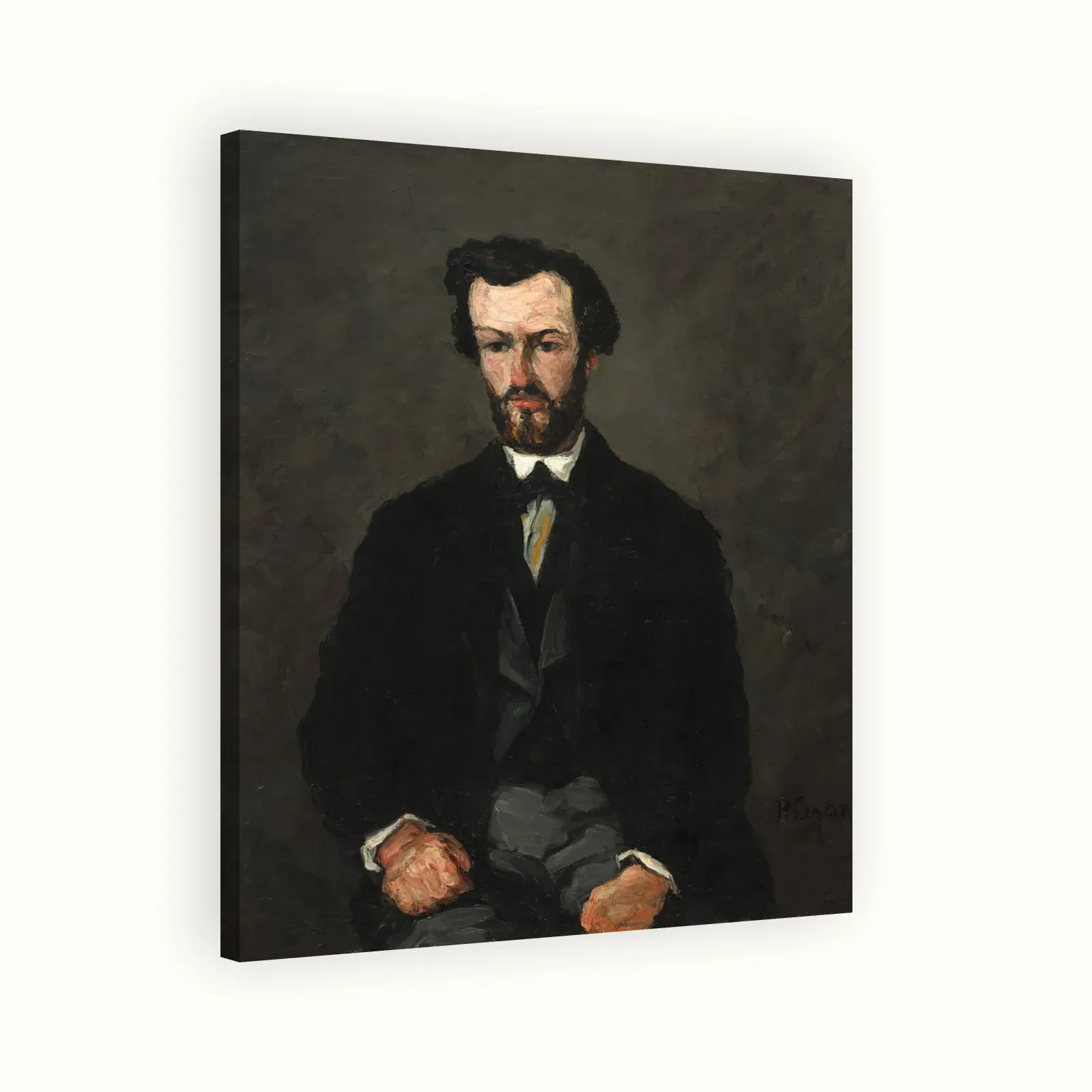 Antony Valabrègue by Paul Cézanne, 1866: Stretched canvas