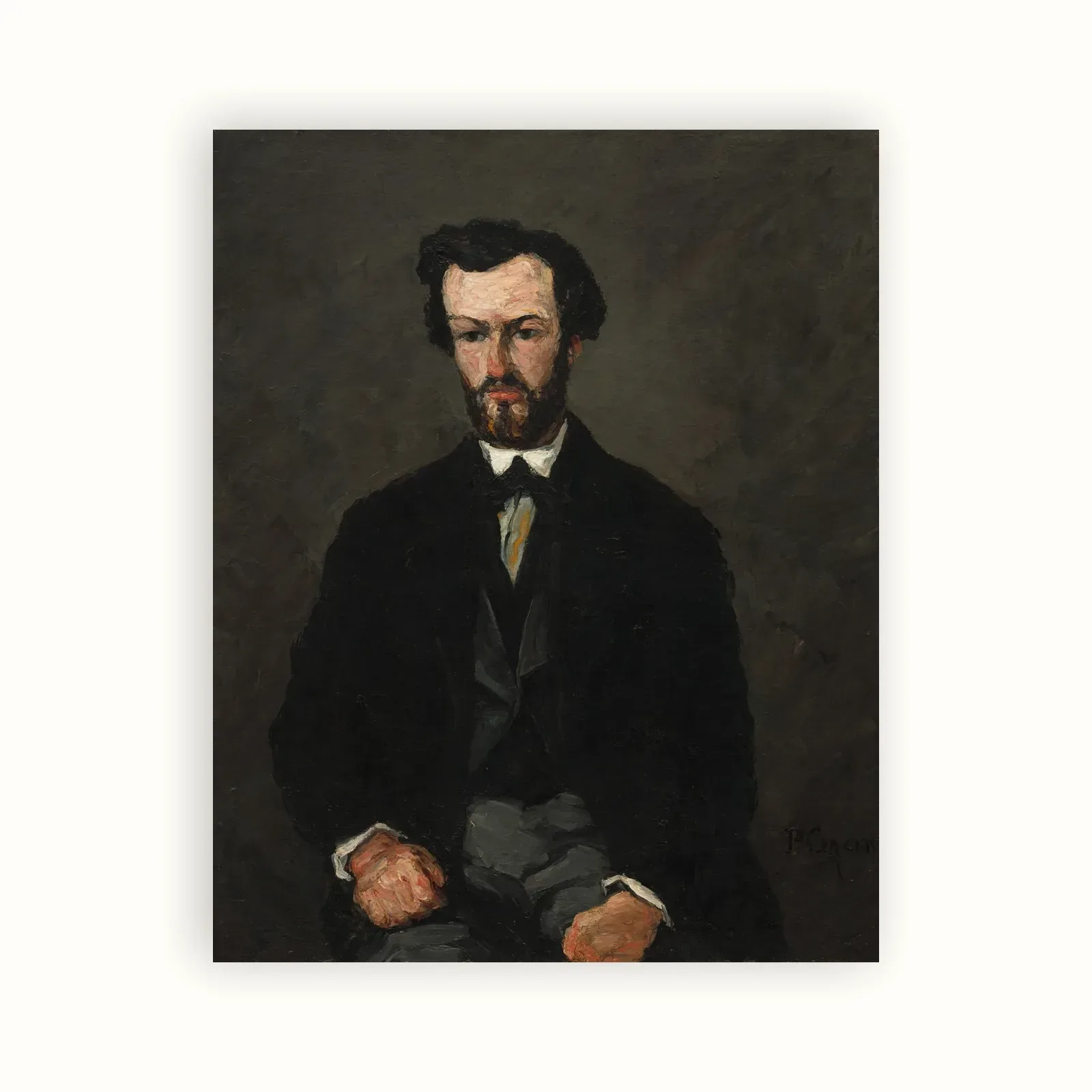 Antony Valabrègue by Paul Cézanne, 1866: as a fine art print