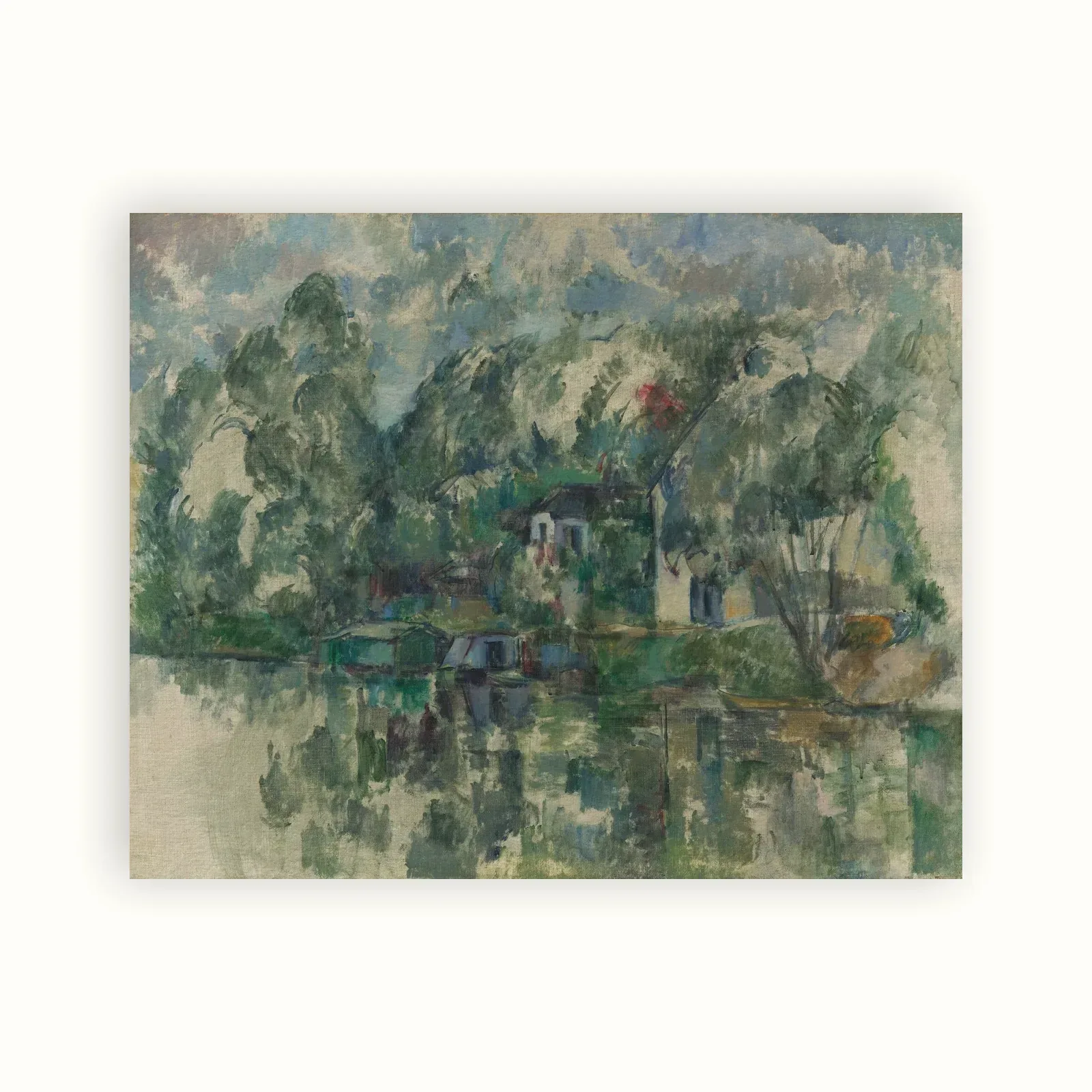 At the Water's Edge by Paul Cézanne, c. 1890: as a fine art print