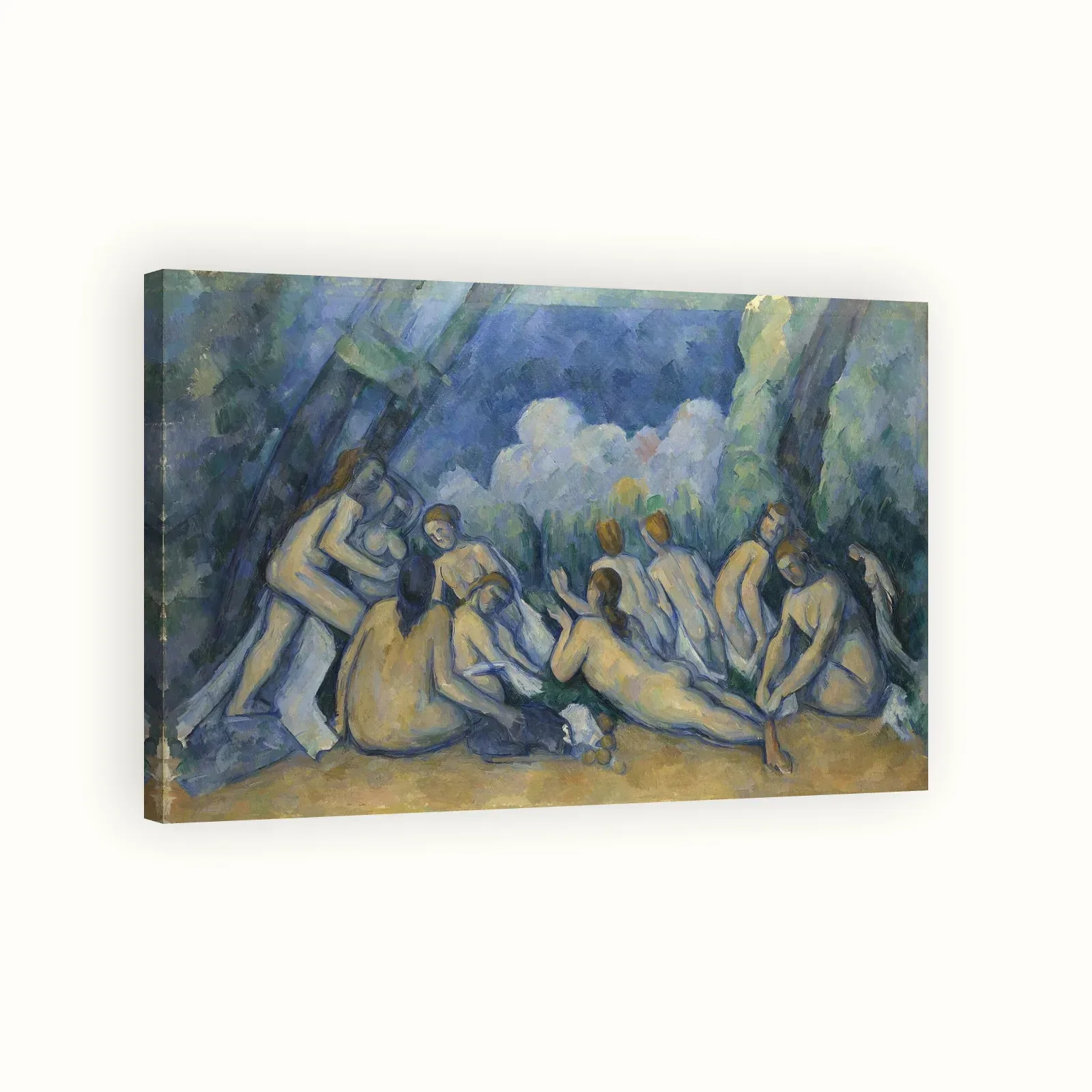 Bathers (Les Grandes Baigneuses) by Paul Cézanne, 1894–1905: Stretched canvas