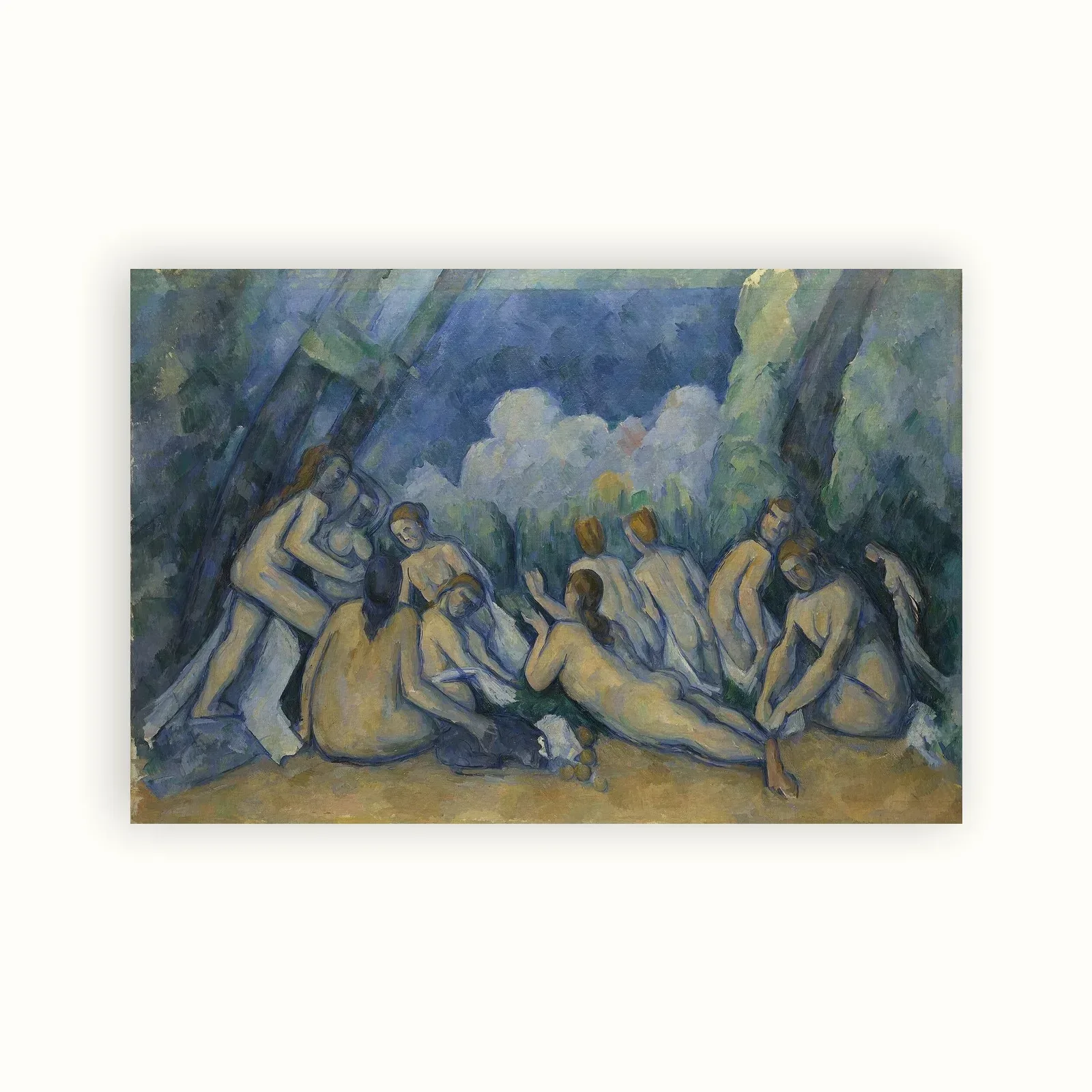 Bathers (Les Grandes Baigneuses) by Paul Cézanne, 1894–1905: as a fine art print