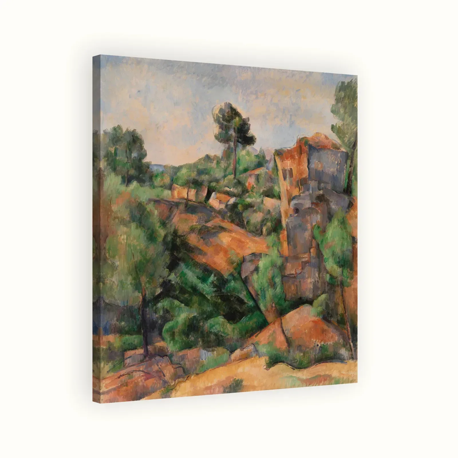 Bibémus Quarry (Carrière de Bibémus) by Paul Cézanne, c. 1895: Stretched canvas