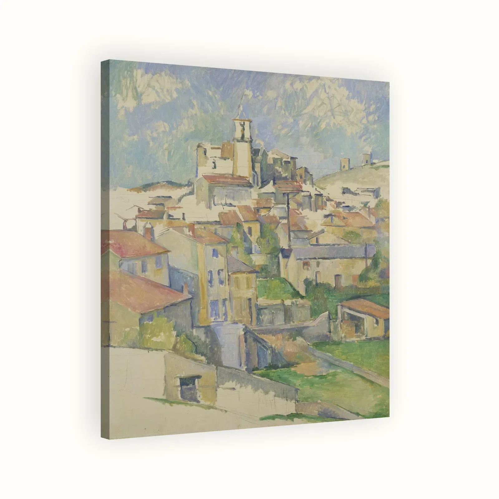 Gardanne by Paul Cézanne, 1880s: Stretched canvas
