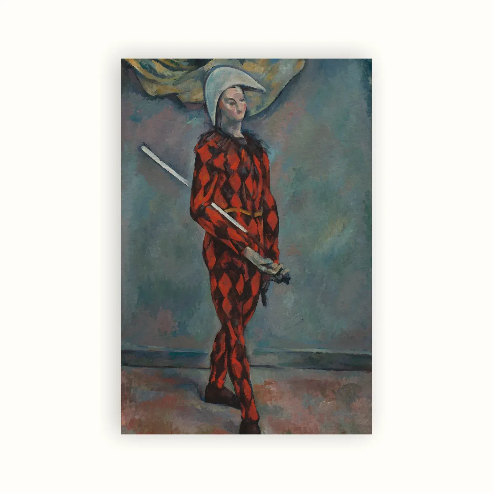 Harlequin by Paul Cézanne, 1888–1890: as a fine art print