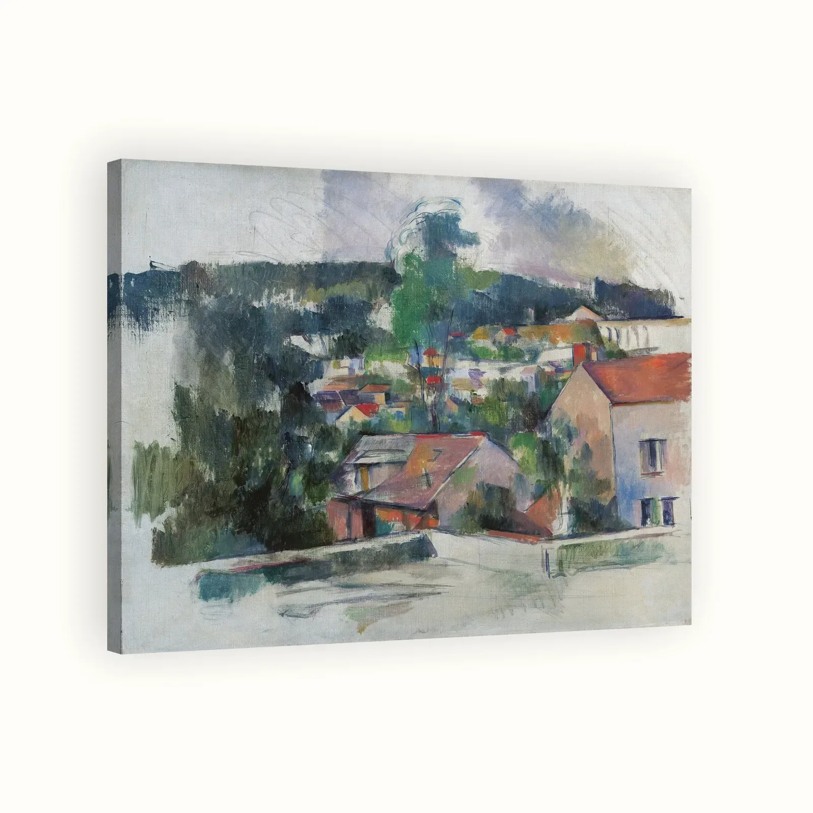 Landscape by Paul Cézanne, 1888–1890: Stretched canvas