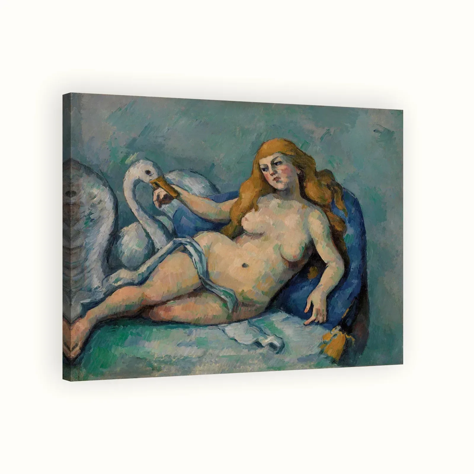 Leda and the Swan (Léda au cygne) by Paul Cézanne, c. 1880: Stretched canvas