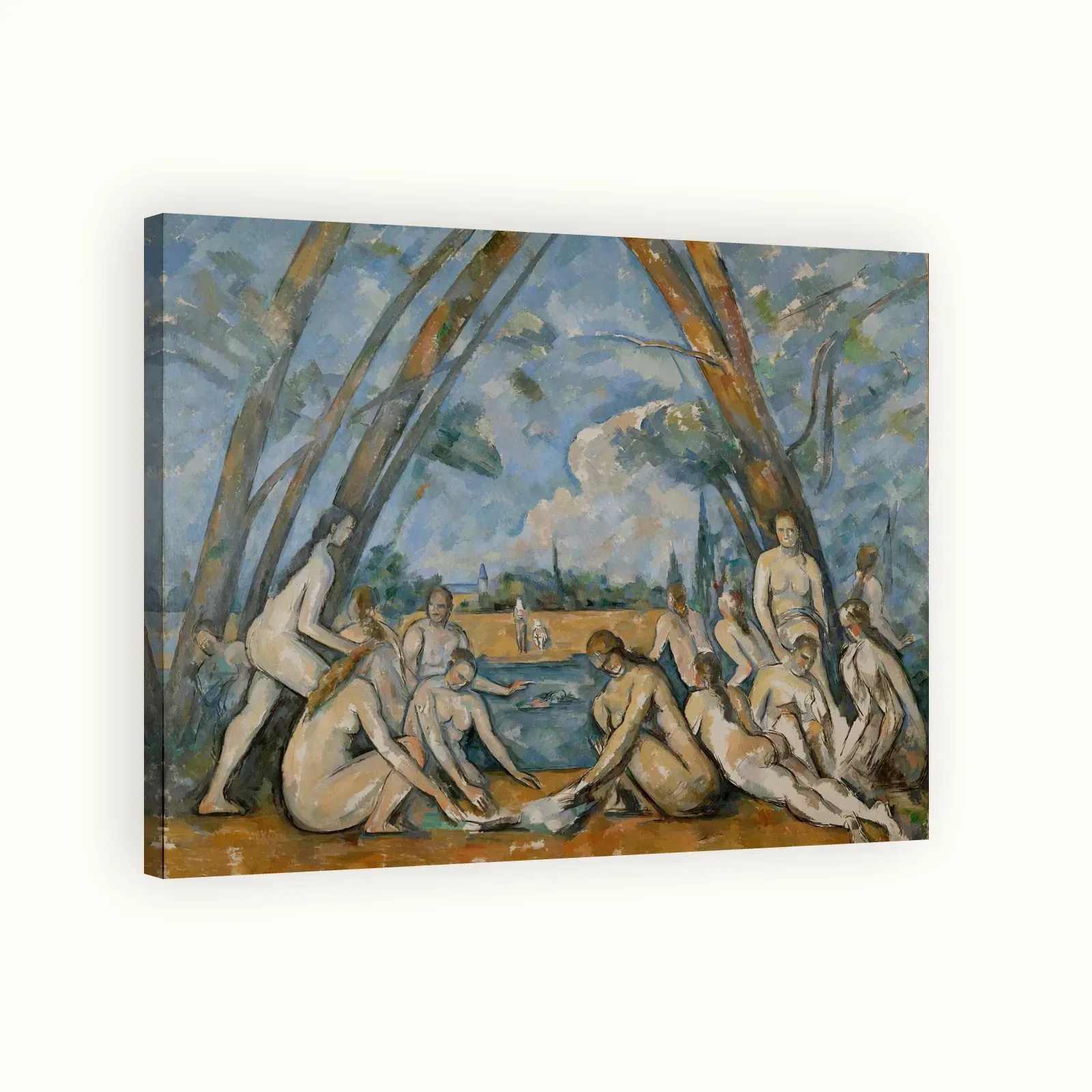 Les Grandes Baigneuses (The Large Bathers) by Paul Cézanne, 1900–1906: Stretched canvas