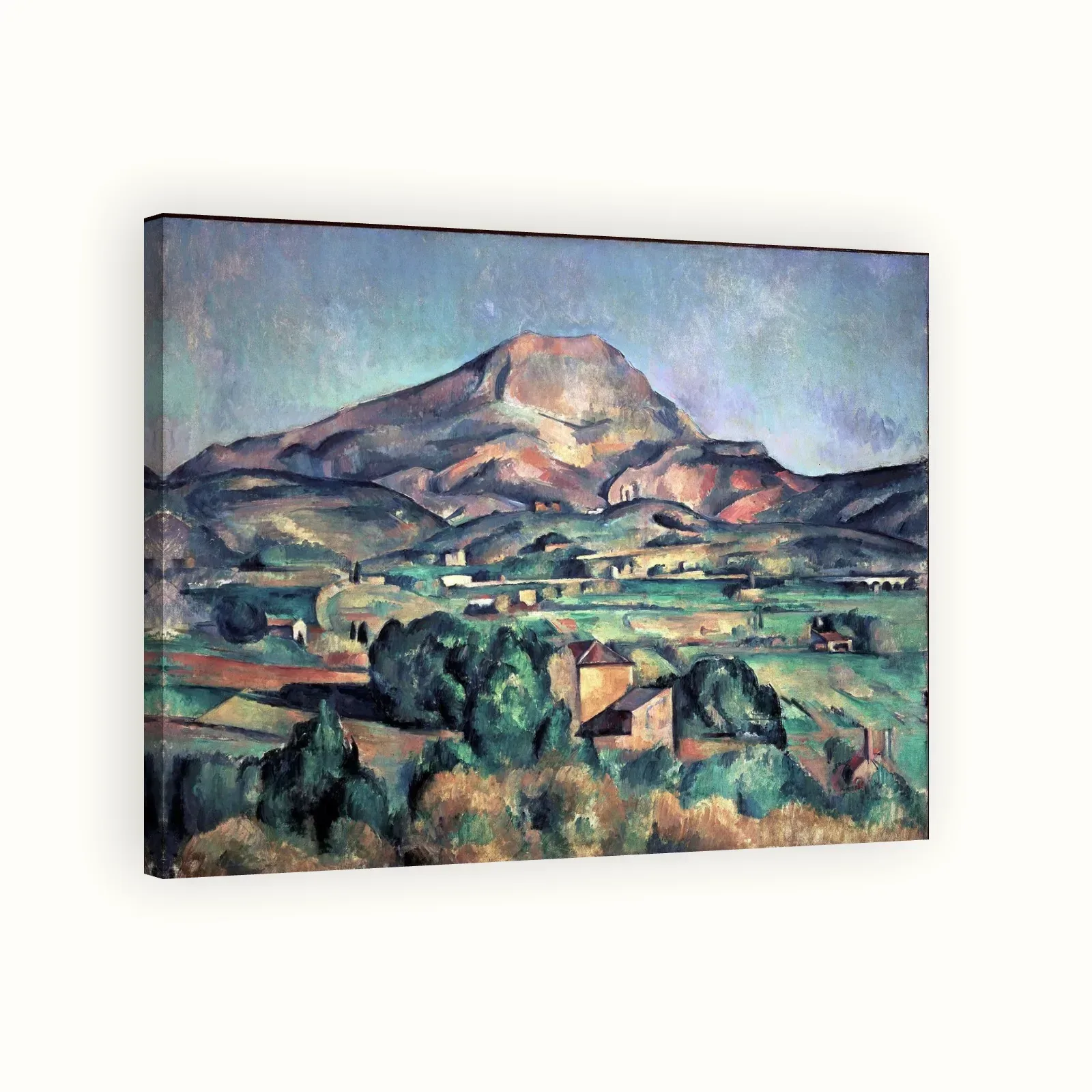 Mont Sainte-Victoire seen from Bellevue by Paul Cézanne, 1892: Stretched canvas