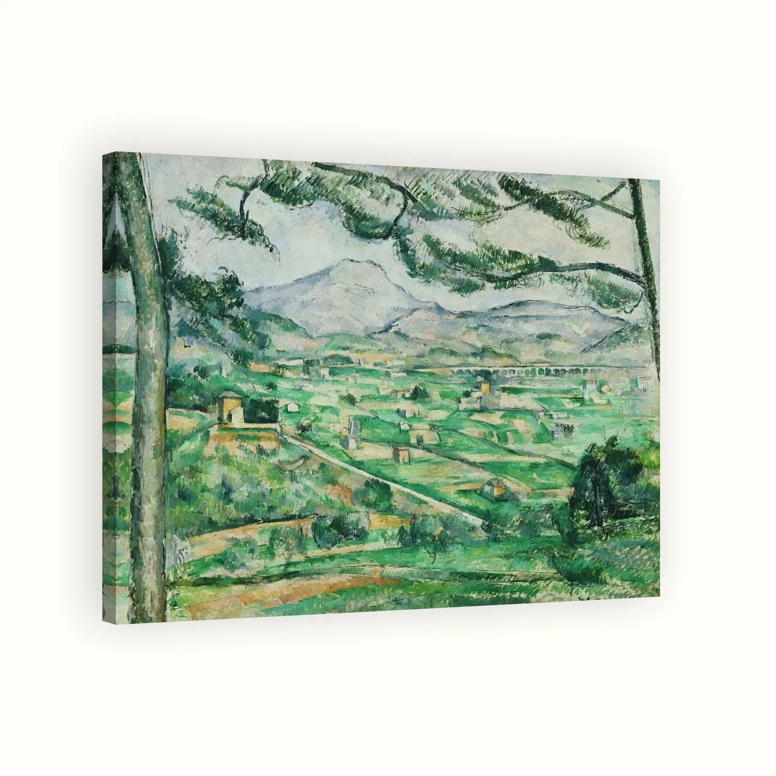 Mont Sainte-Victoire by Paul Cézanne, 1880s: Stretched canvas