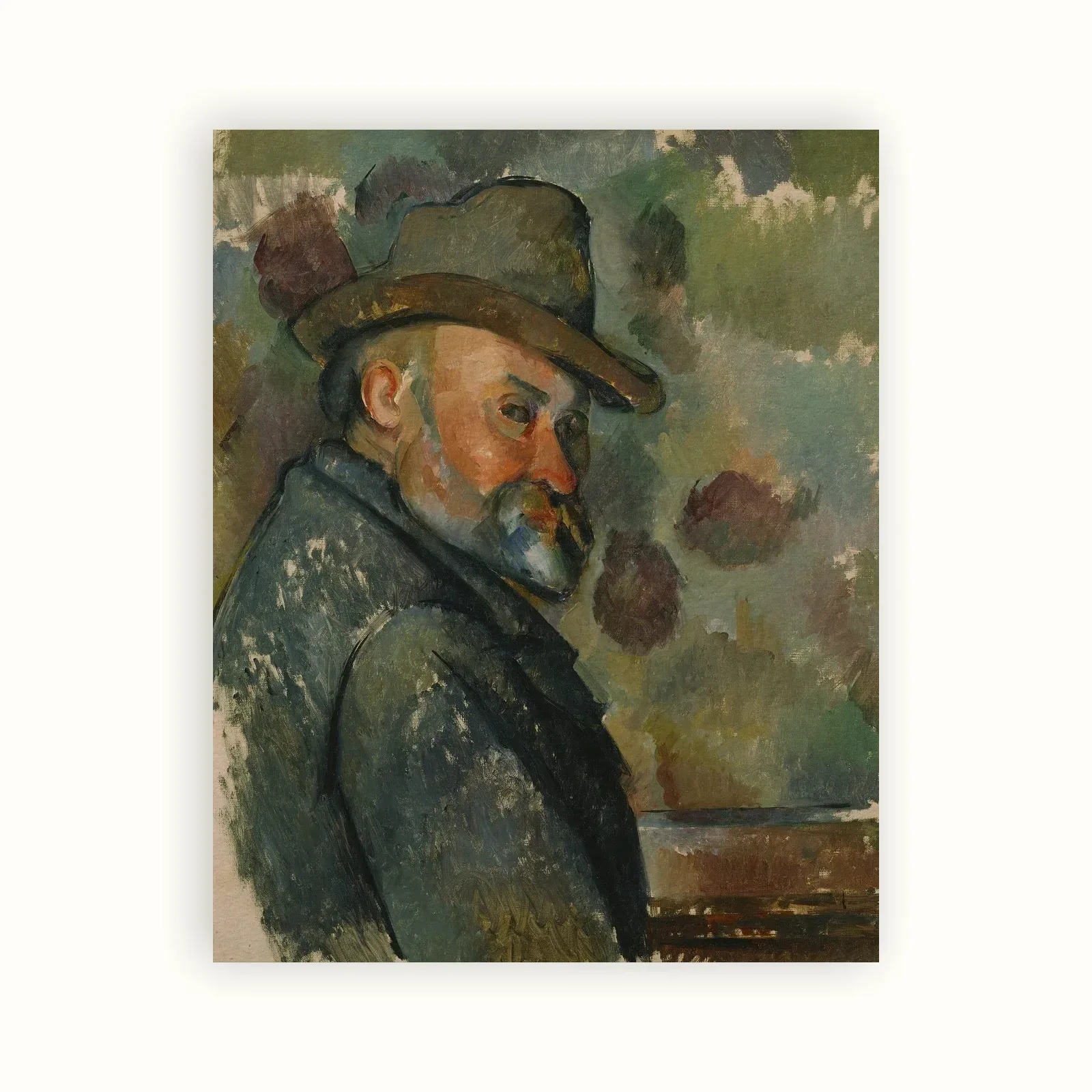 Self-portrait in a Soft Hat by Paul Cézanne, 1894: as a fine art print