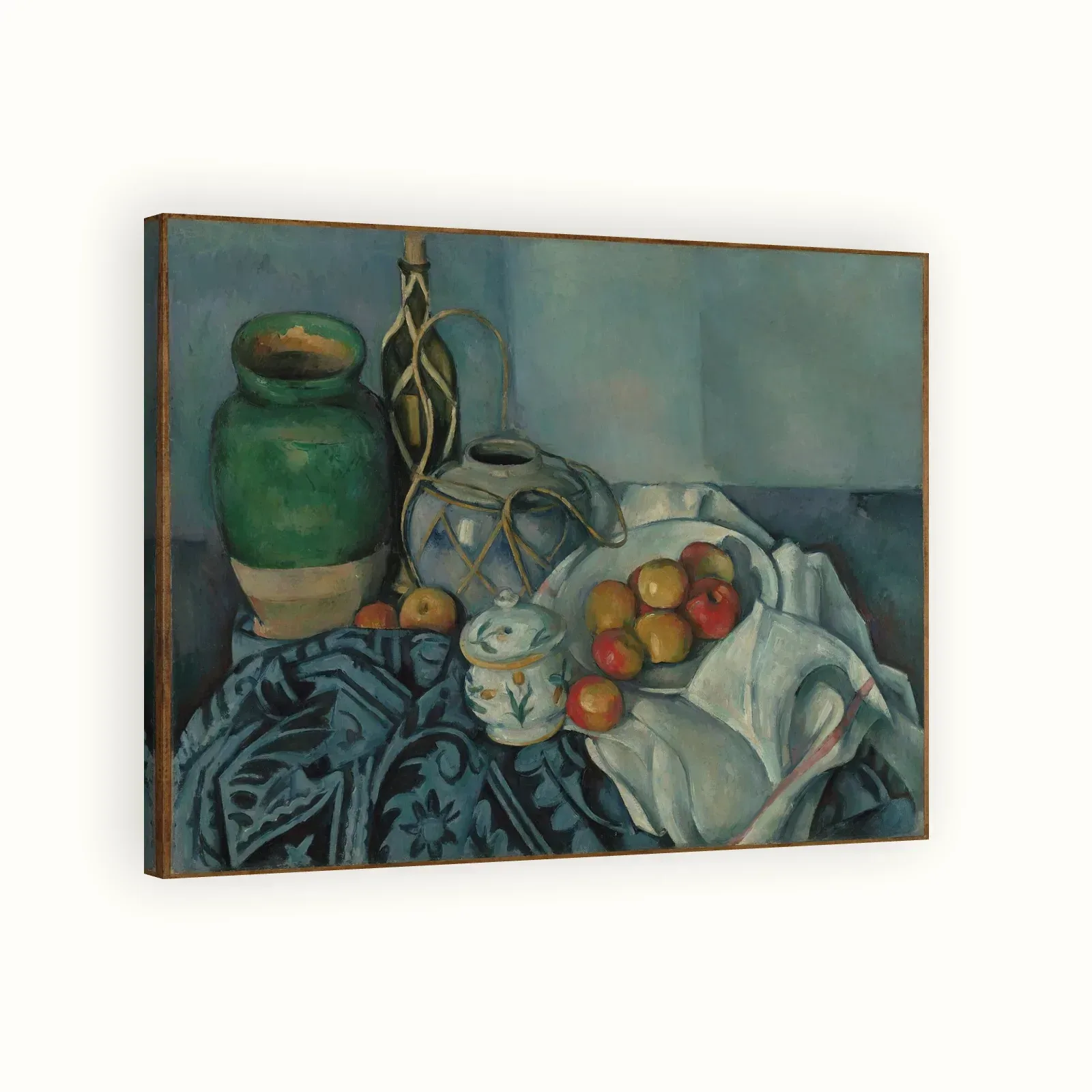 Still Life with Apples by Paul Cézanne, 1893–1894: Stretched canvas