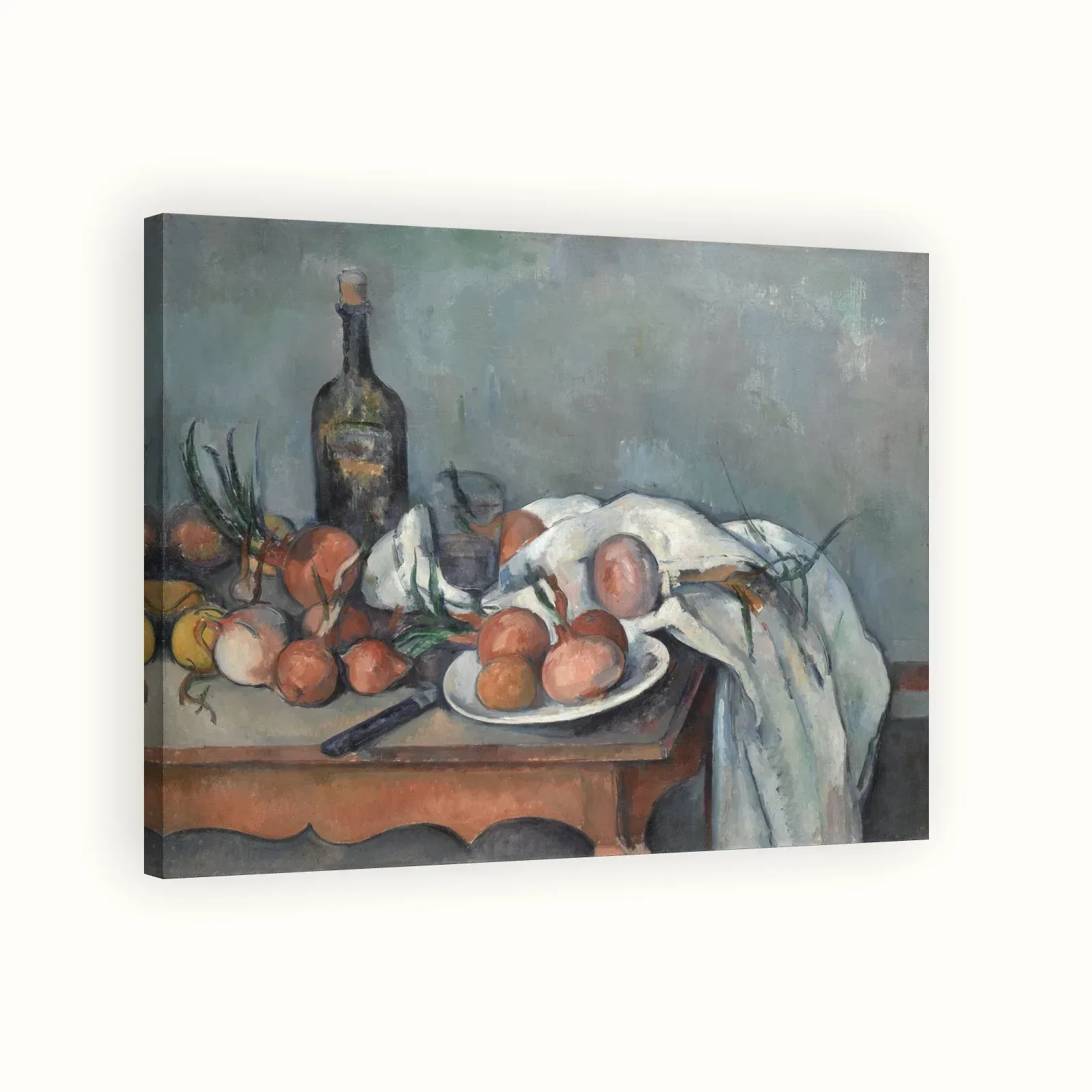 Still Life with Onions by Paul Cézanne, 1898: Stretched canvas