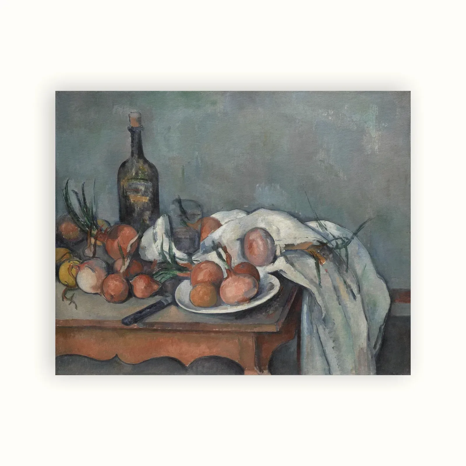 Still Life with Onions by Paul Cézanne, 1898: as a fine art print