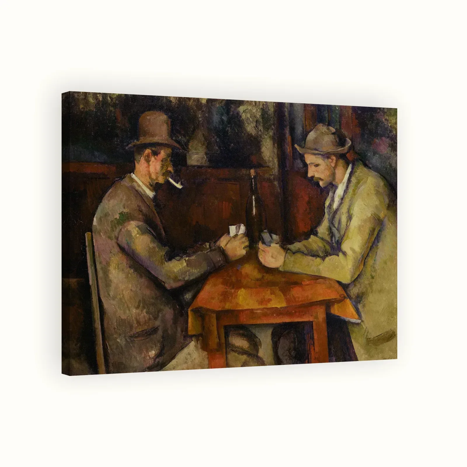 The Card Players by Paul Cézanne, 1890: Stretched canvas
