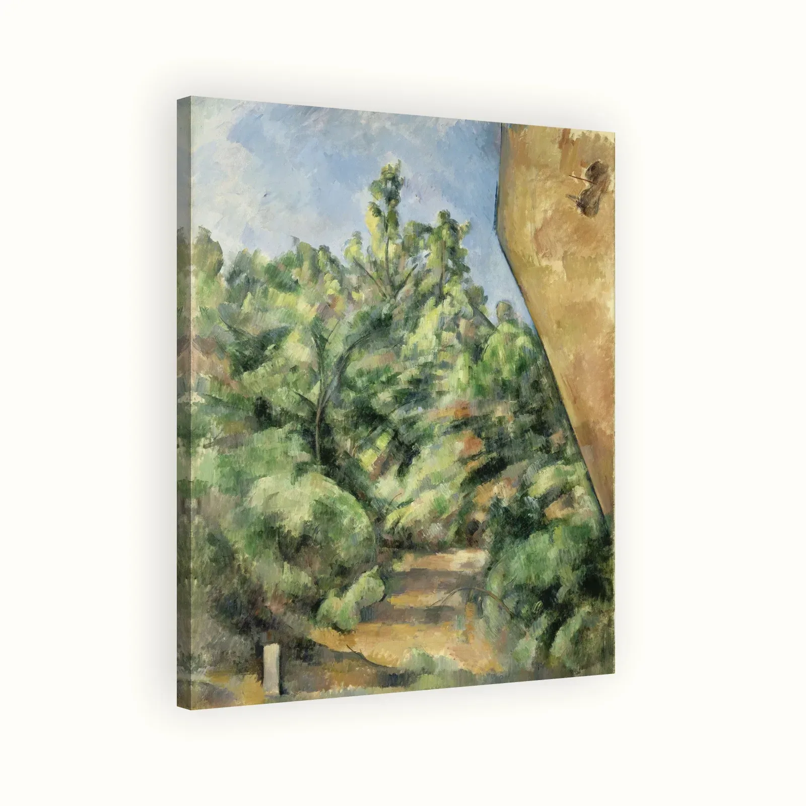 The Red Rock by Paul Cézanne, c. 1895: Stretched canvas