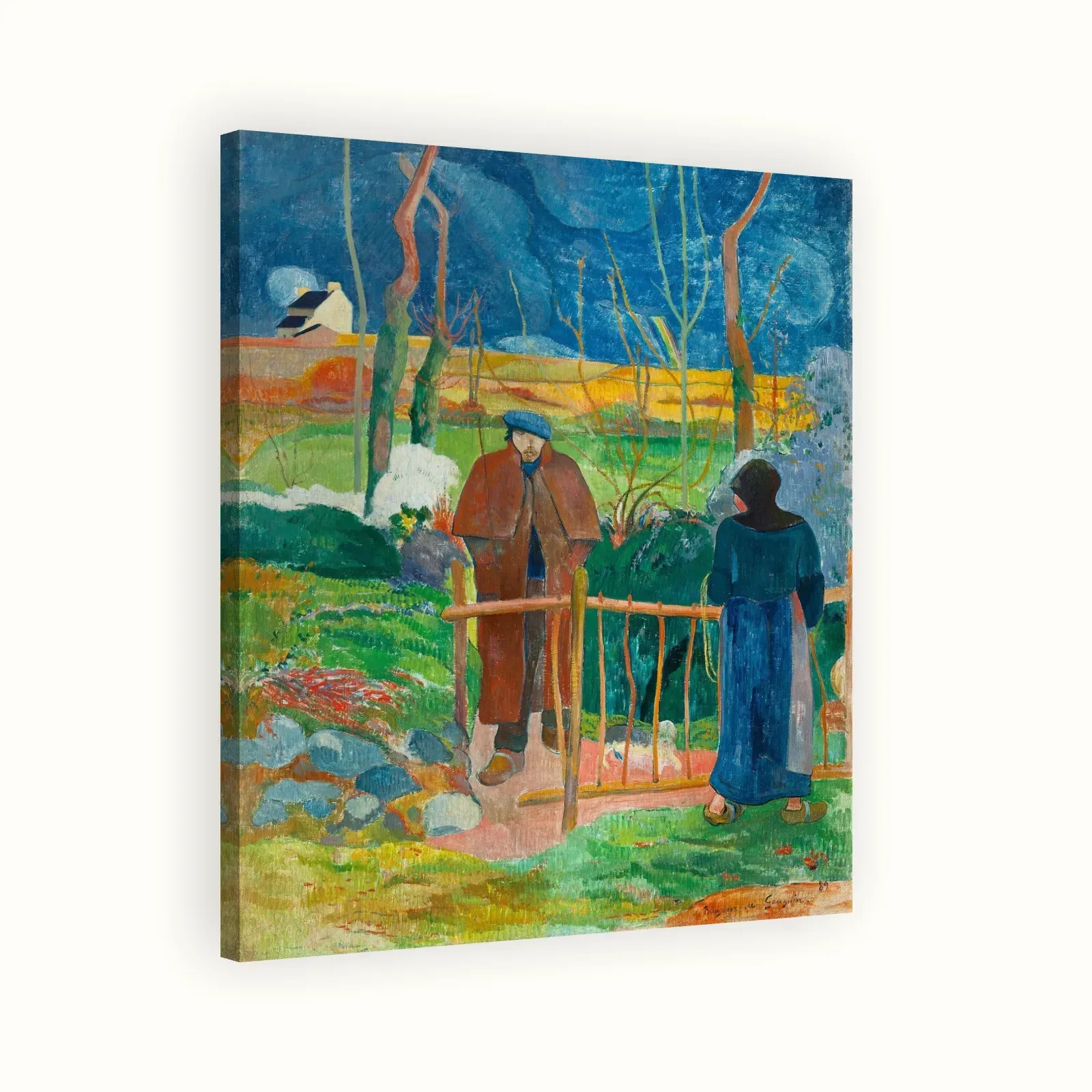 Bonjour Monsieur Gauguin by Paul Gauguin, 1889: Stretched canvas