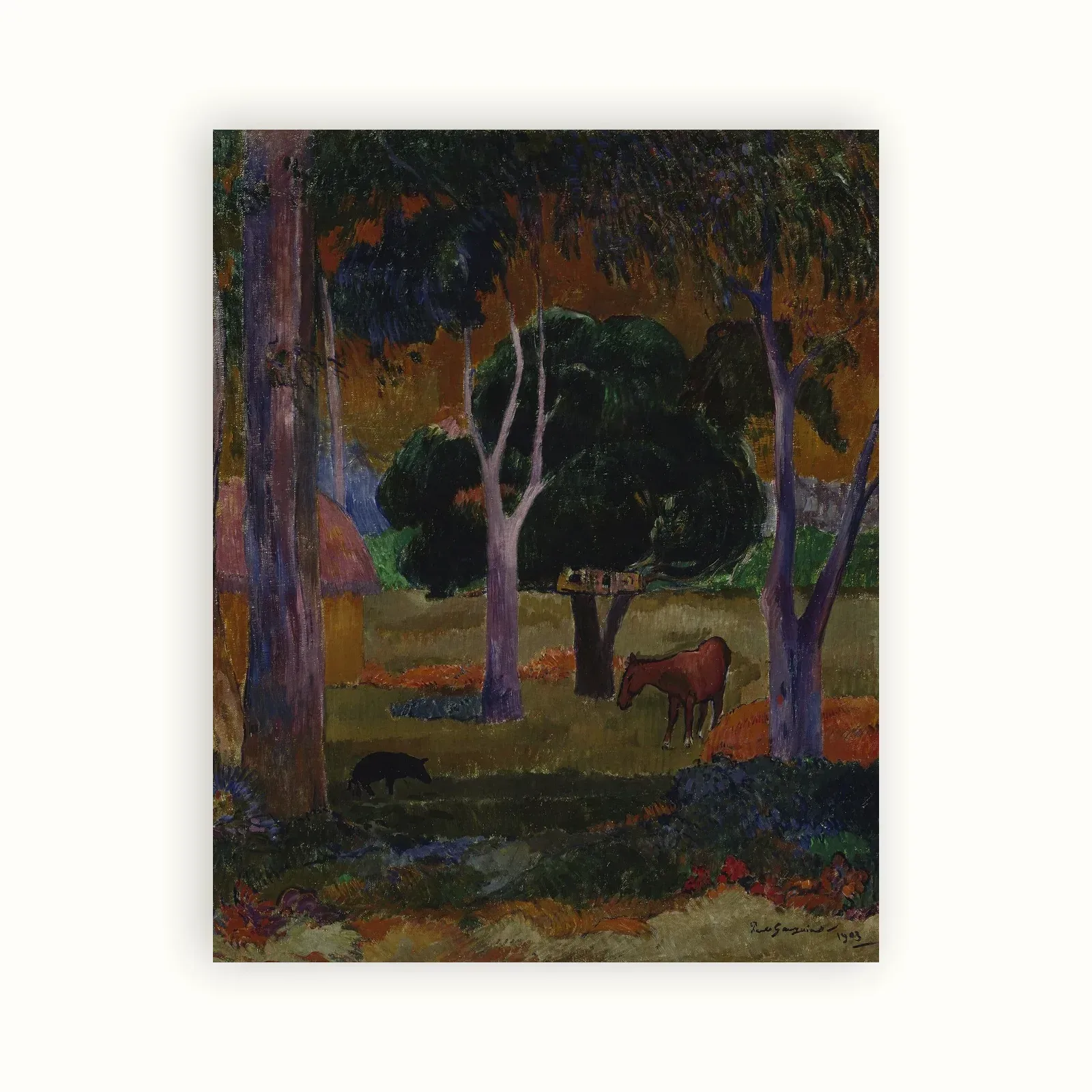 Hiva Oa by Paul Gauguin, 1903: as a fine art print