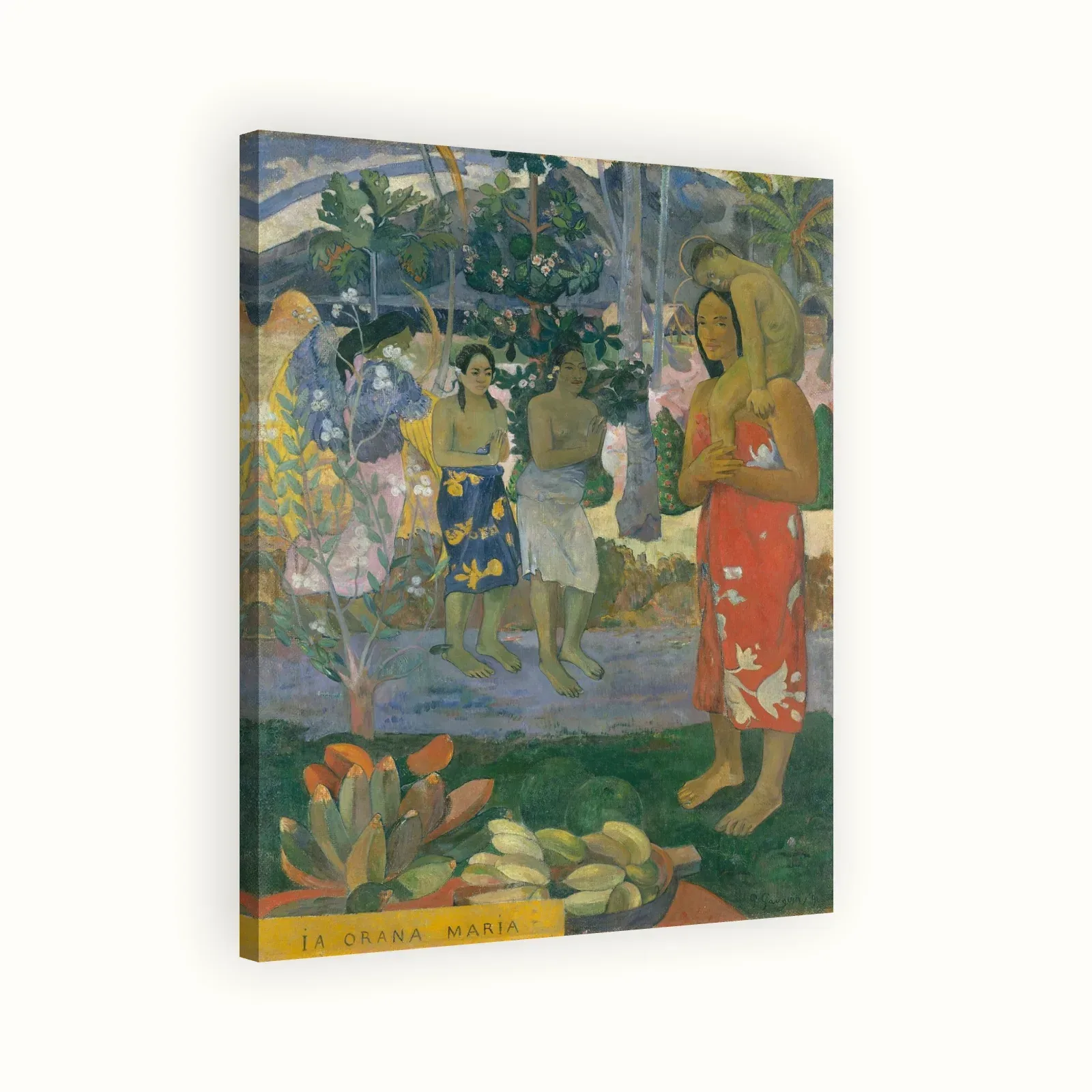 Ia Orana Maria by Paul Gauguin, 1891: Stretched canvas