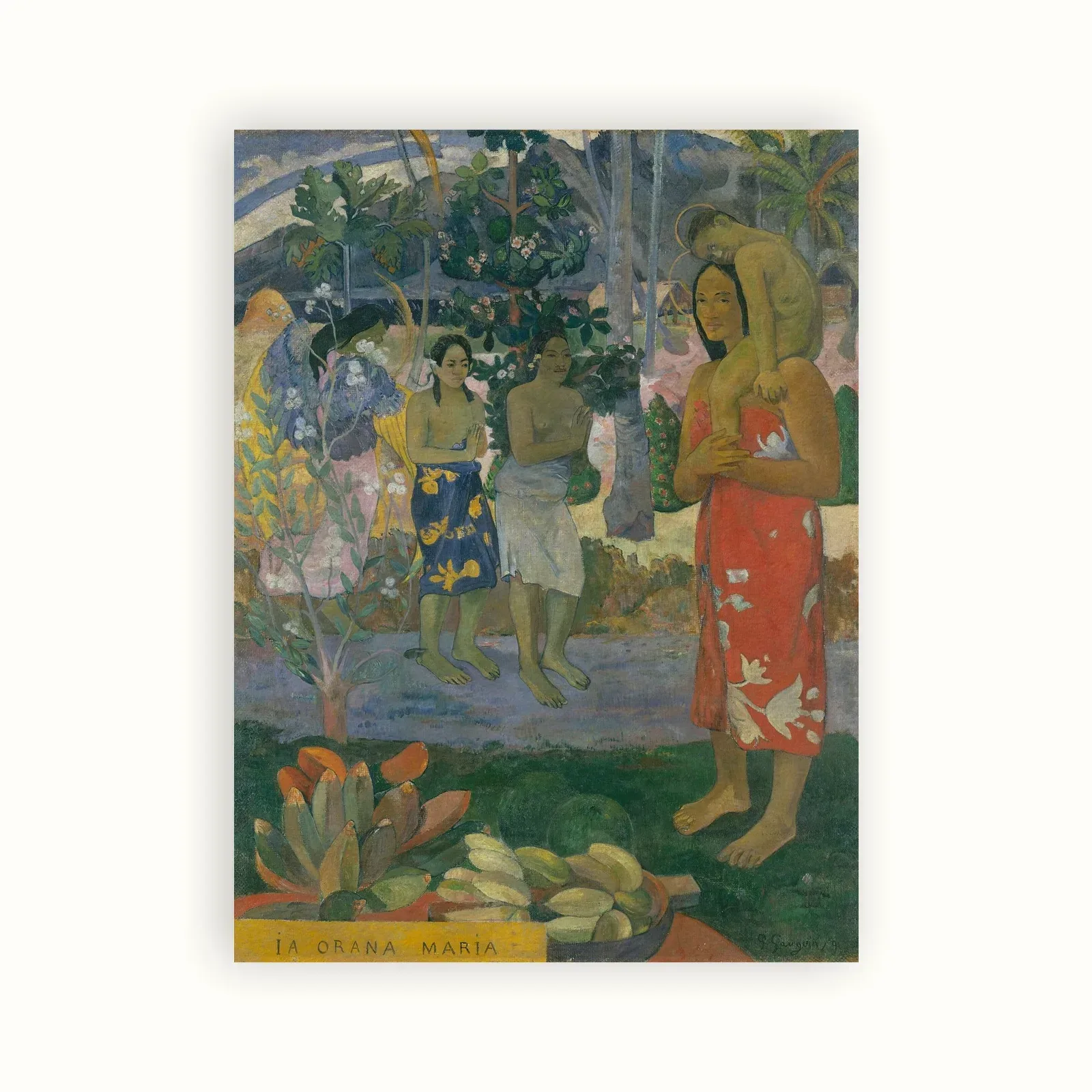 Ia Orana Maria by Paul Gauguin, 1891: as a fine art print