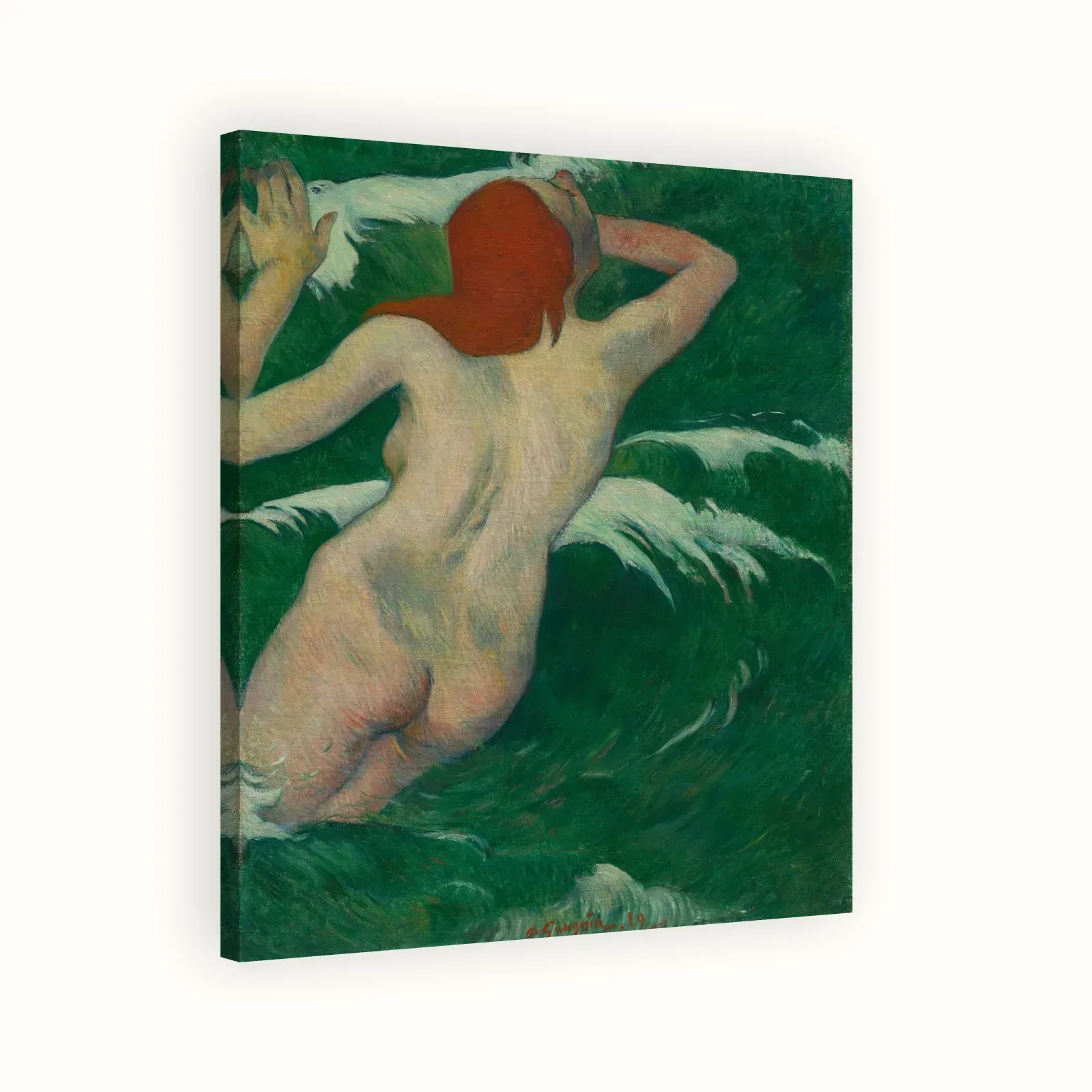In the Waves (Dans les Vagues) by Paul Gauguin, 1889: Stretched canvas