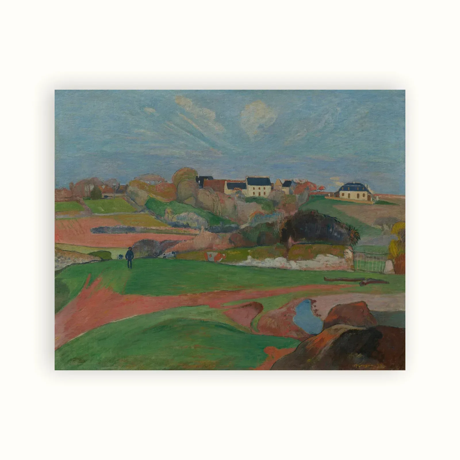 Landscape at Le Pouldu by Paul Gauguin, 1890: as a fine art print
