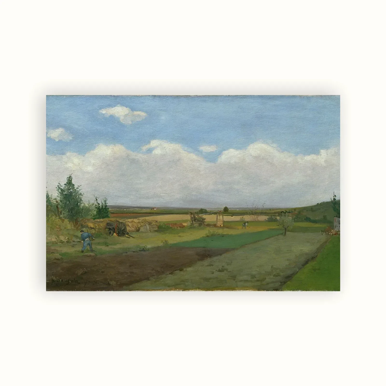 Landscape by Paul Gauguin, 1873: as a fine art print
