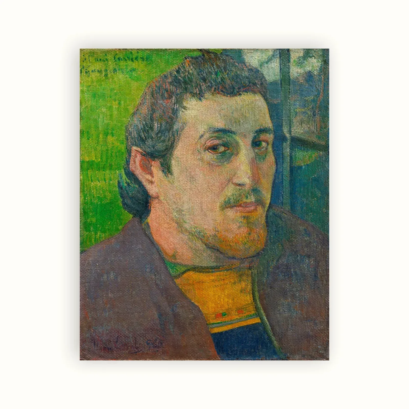 Self-Portrait Dedicated to Carriere by Paul Gauguin, 1778: as a fine art print