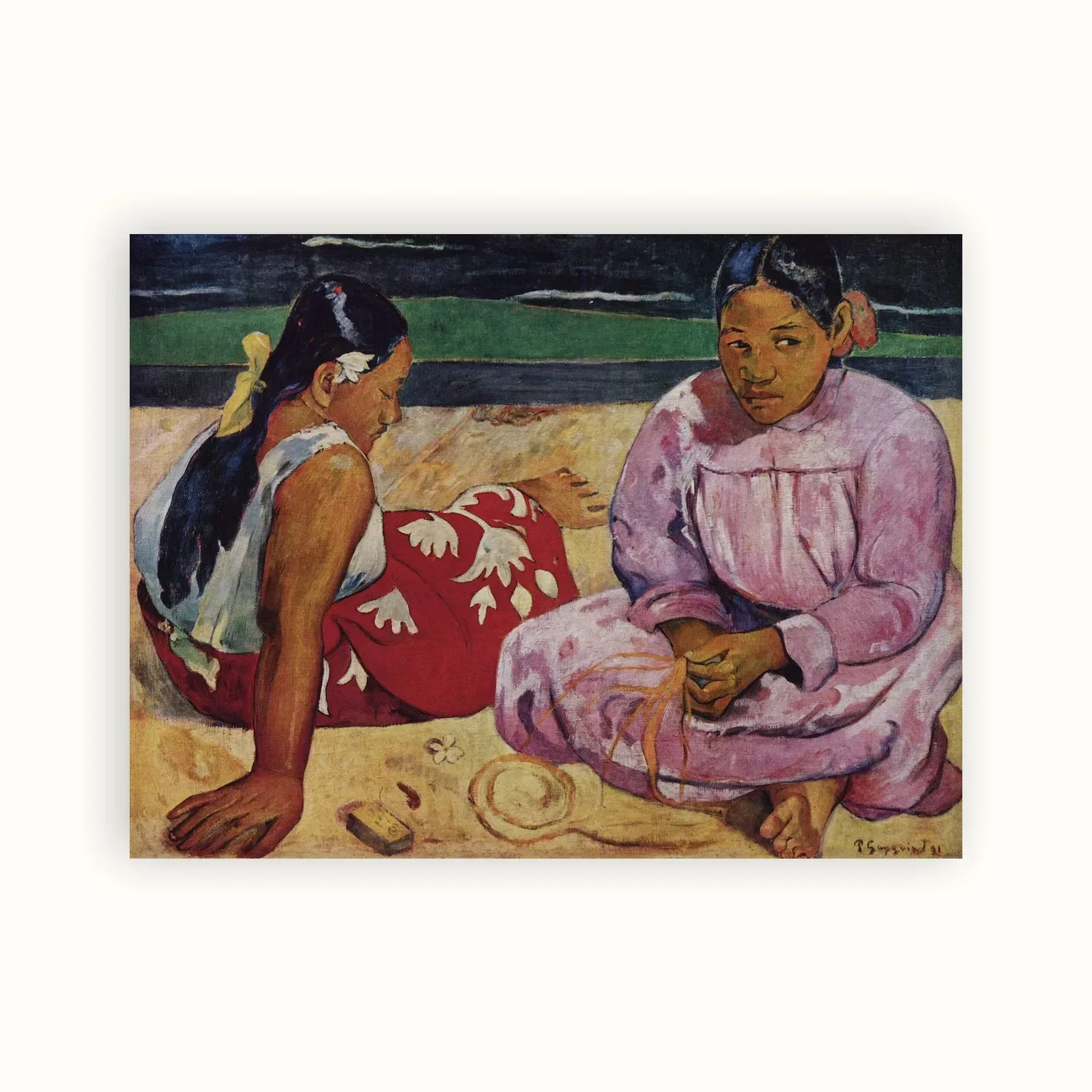 Tahitian Women on the Beach by Paul Gauguin, 1890: as a fine art print