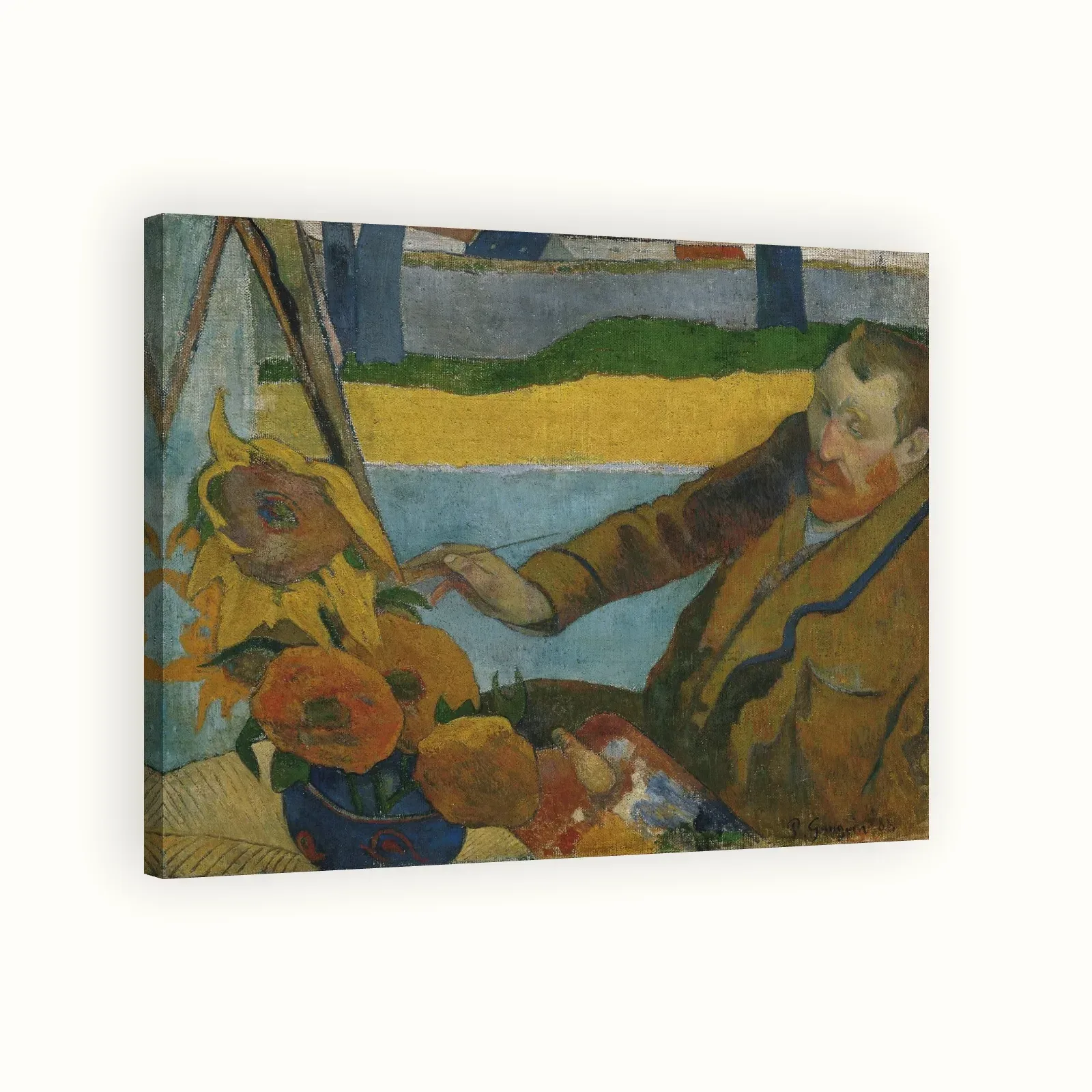 The Painter of Sunflowers by Paul Gauguin, 1888: Stretched canvas