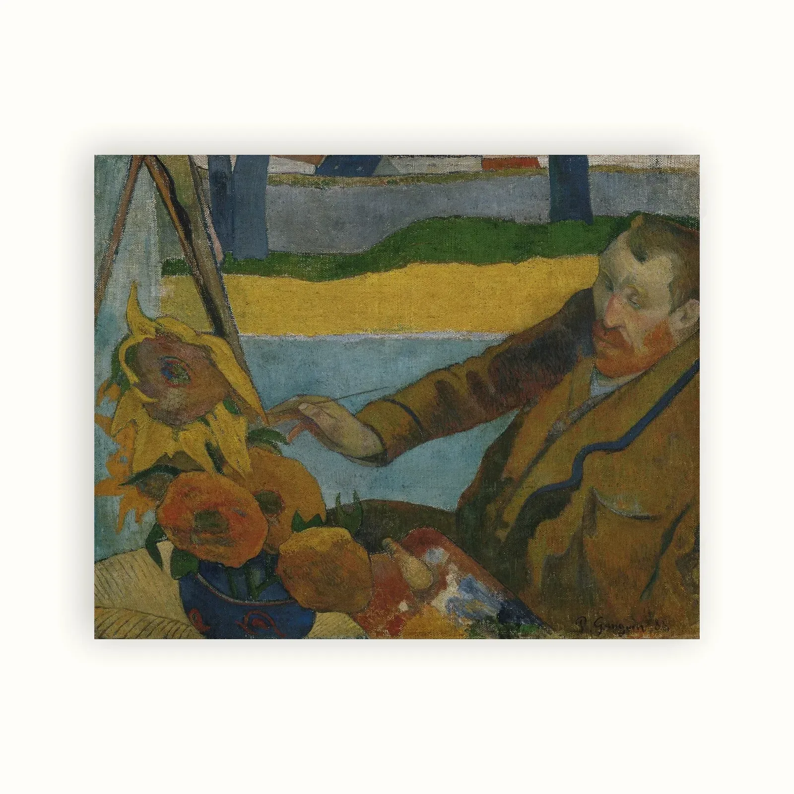 The Painter of Sunflowers by Paul Gauguin, 1888: as a fine art print
