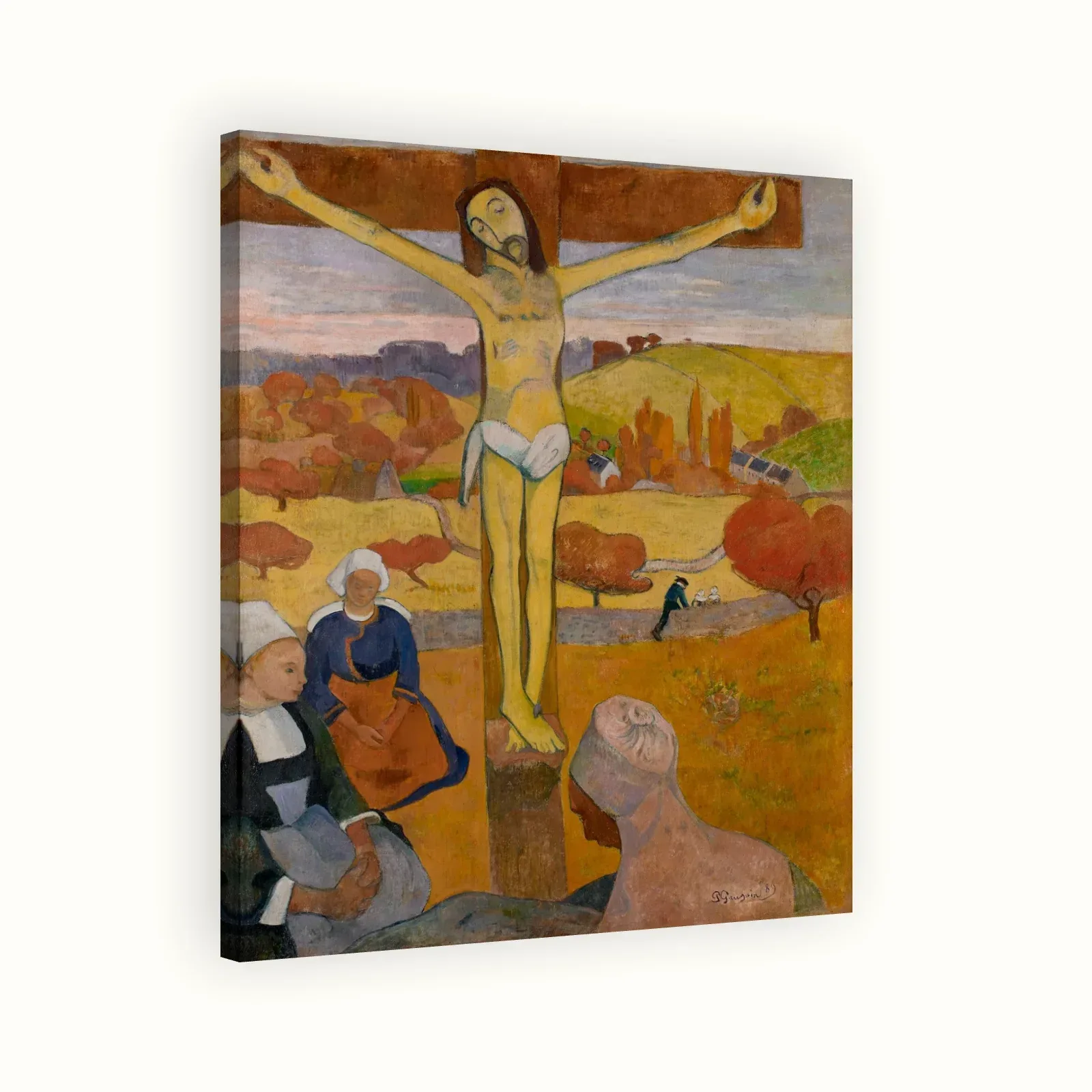 The Yellow Christ by Paul Gauguin, 1889: Stretched canvas