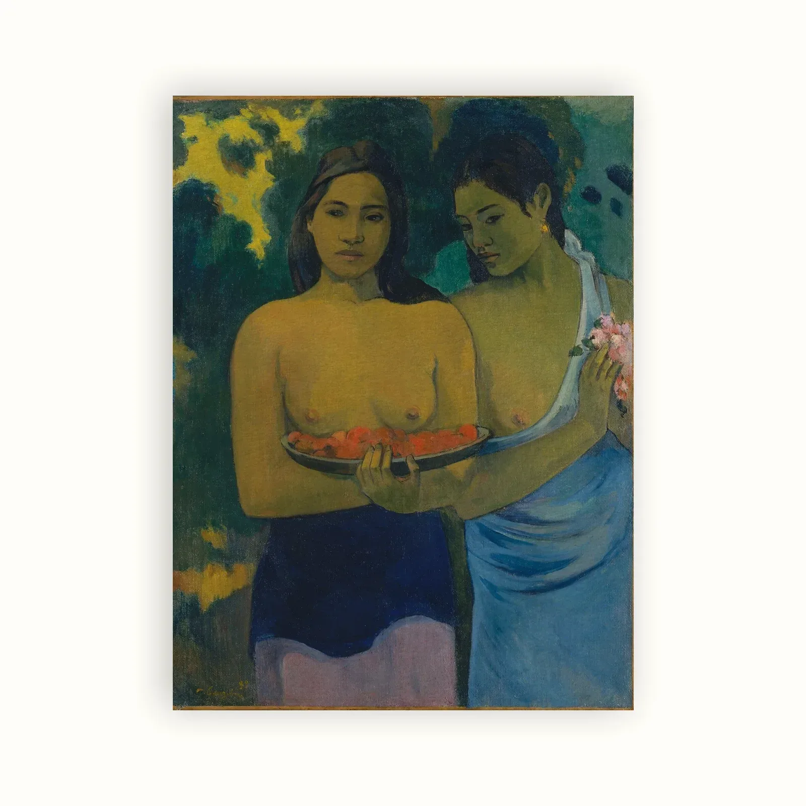 Two Tahitian Women by Paul Gauguin, 1899: as a fine art print