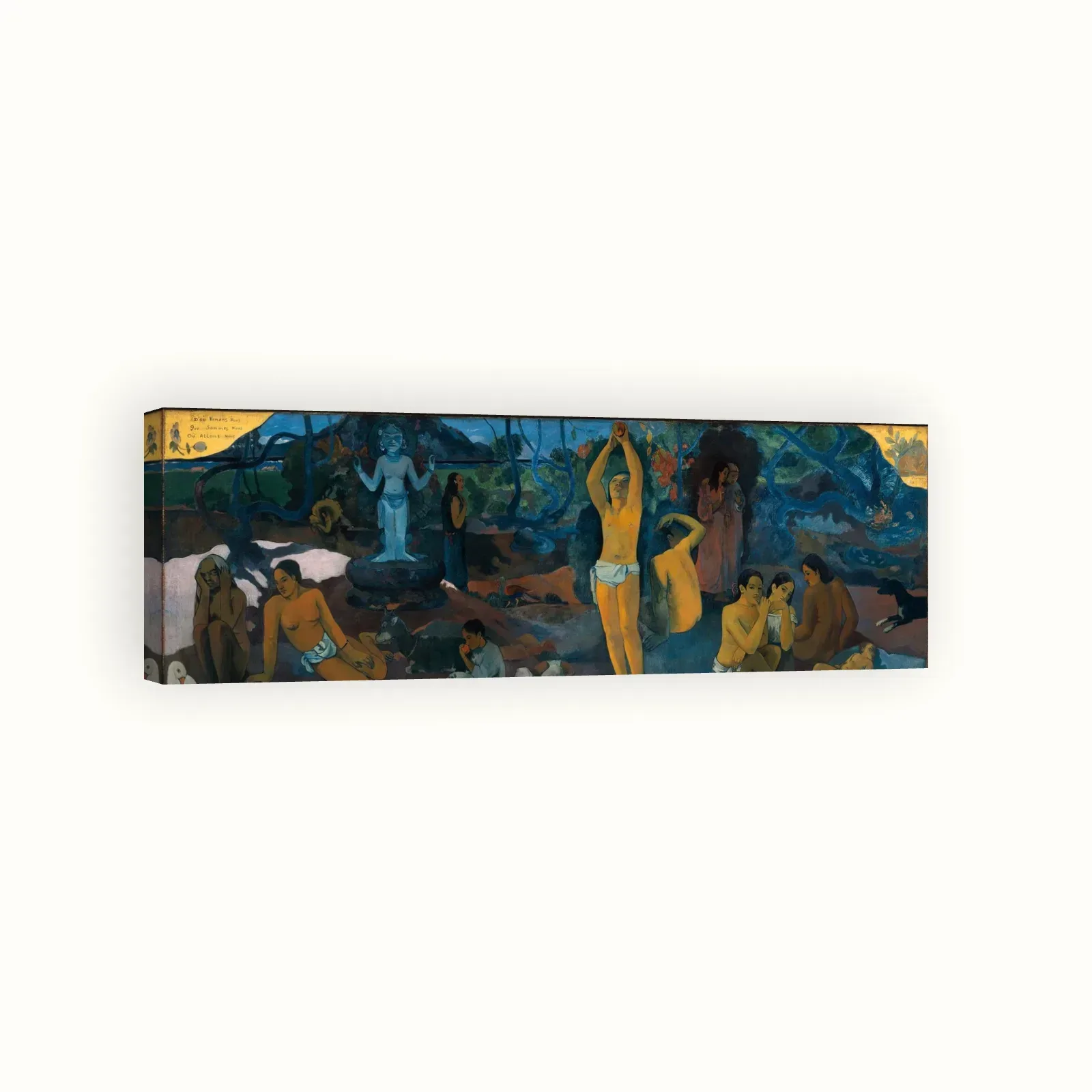 Where Do We Come From? What Are We? Where Are We Going? by Paul Gauguin, 1897–1898: Stretched canvas
