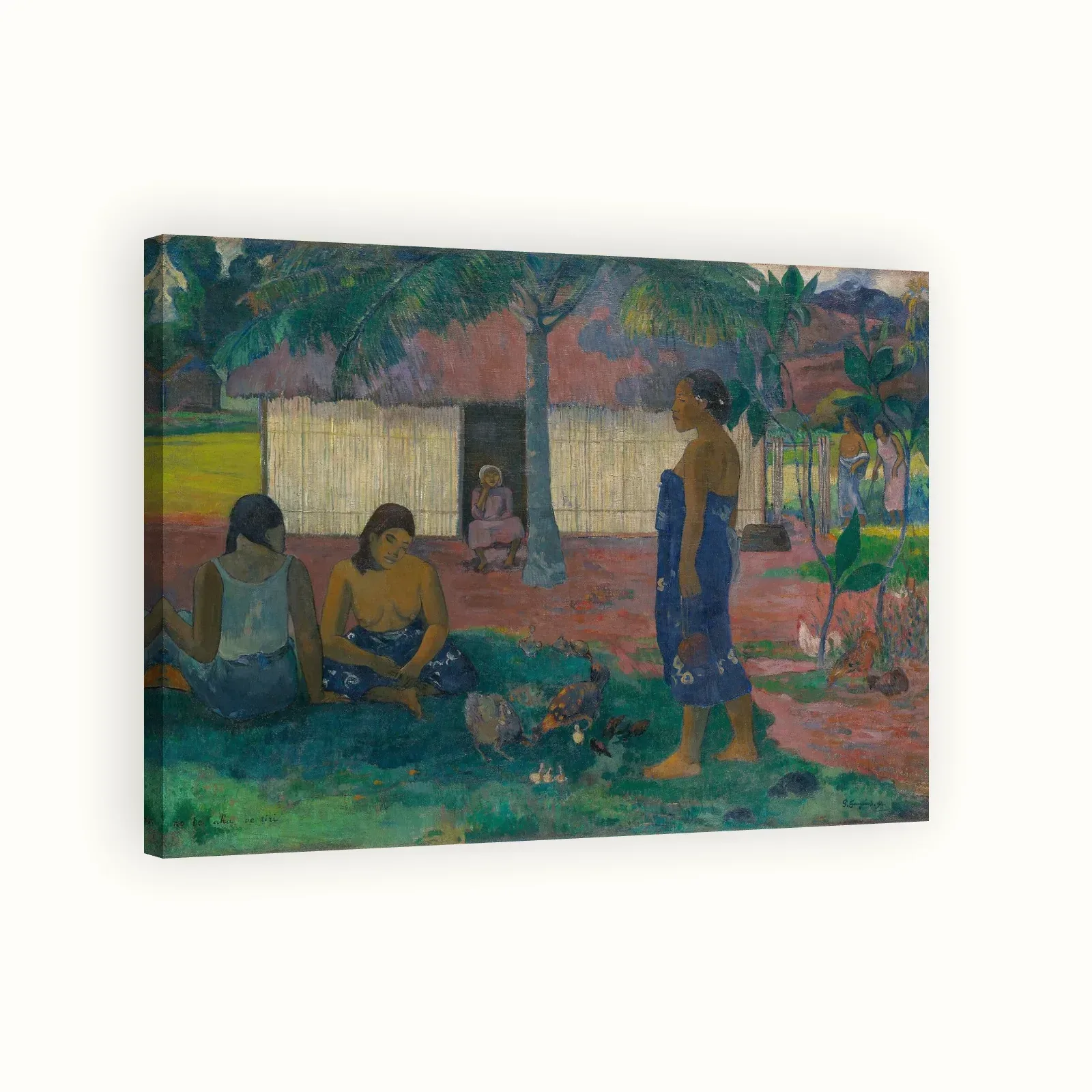 Why Are You Angry? (No Te Aha Oe Riri) by Paul Gauguin, 1896: Stretched canvas