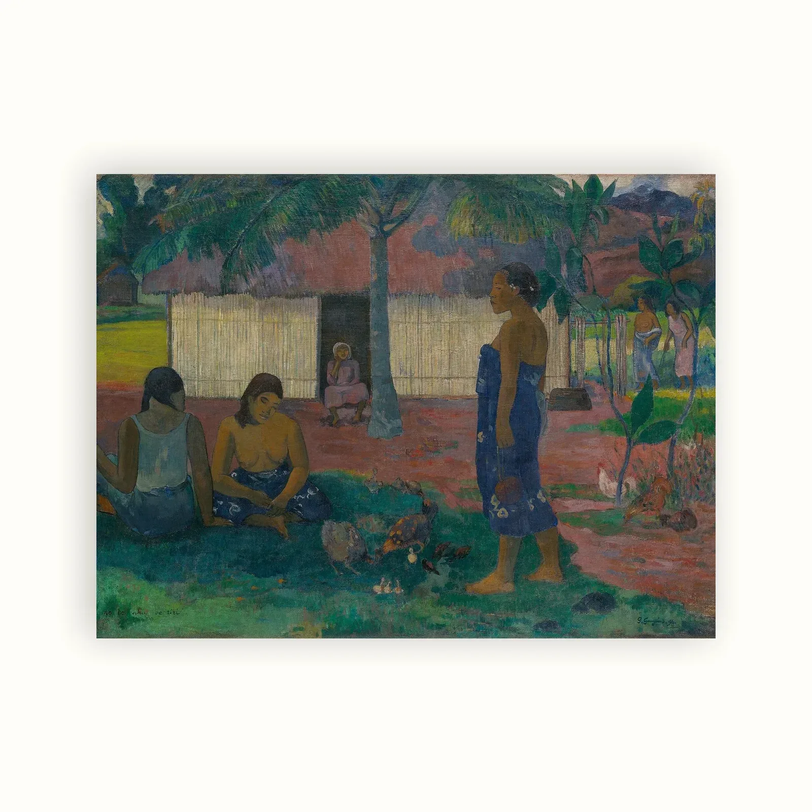 Why Are You Angry? (No Te Aha Oe Riri) by Paul Gauguin, 1896: as a fine art print