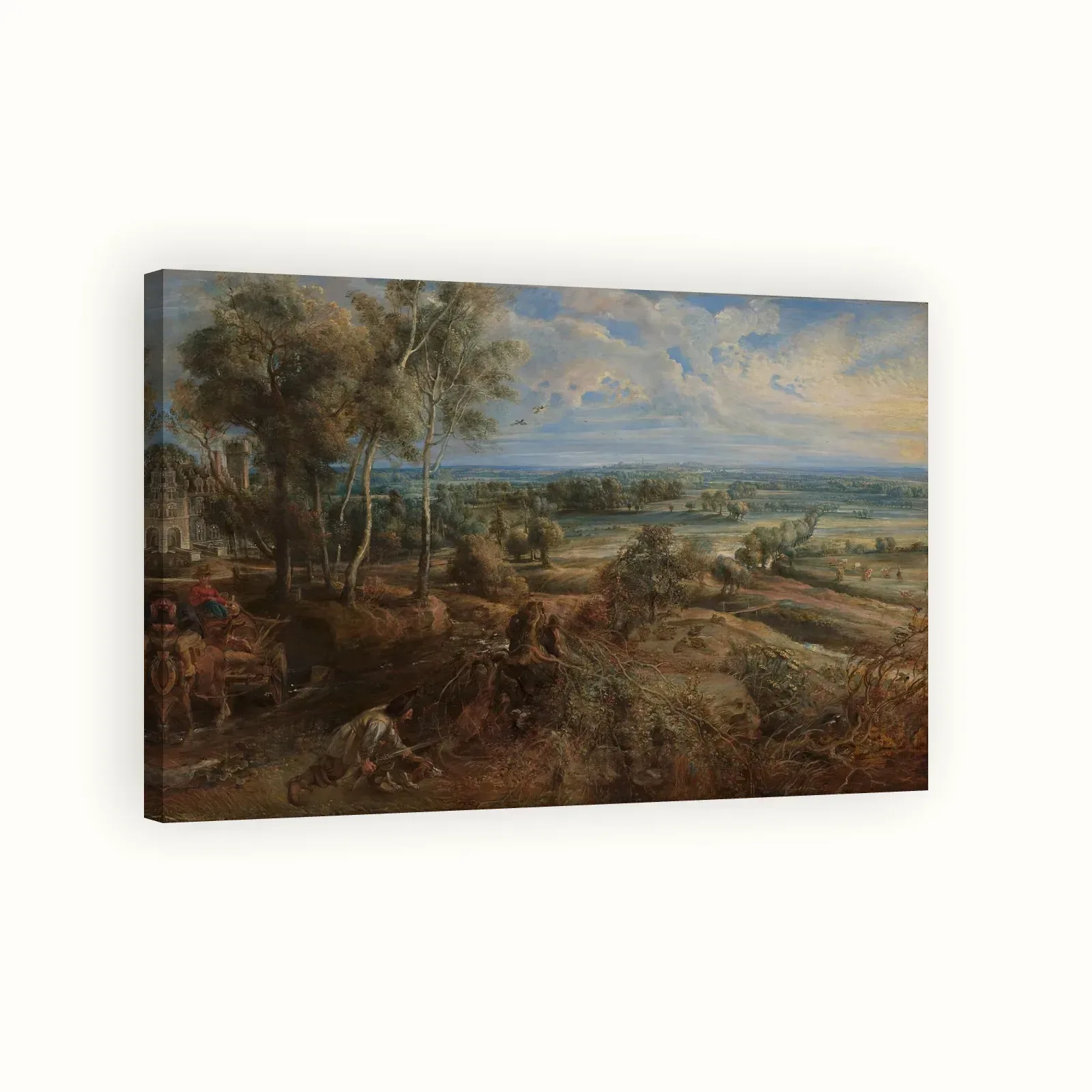 A View of Het Steen in the Early Morning by Peter Paul Rubens, c. 1636: Stretched canvas