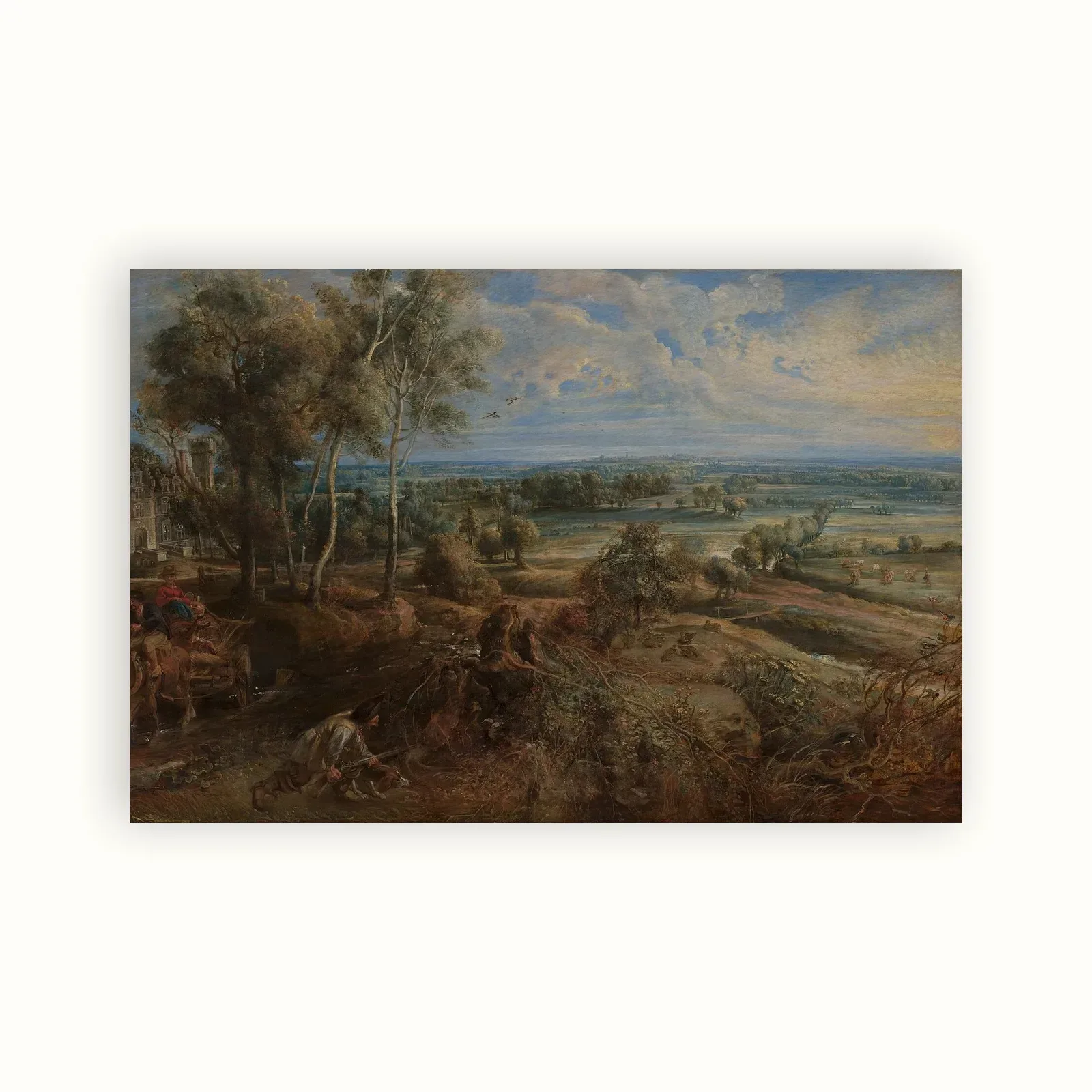 A View of Het Steen in the Early Morning by Peter Paul Rubens, c. 1636: as a fine art print