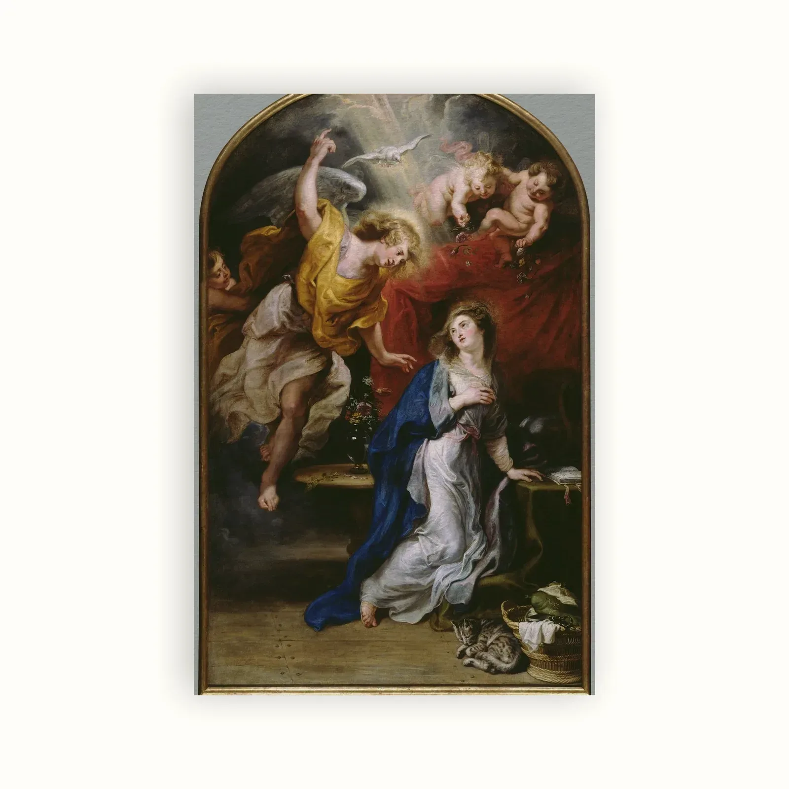 Annunciation by Peter Paul Rubens, 1610–1628: as a fine art print