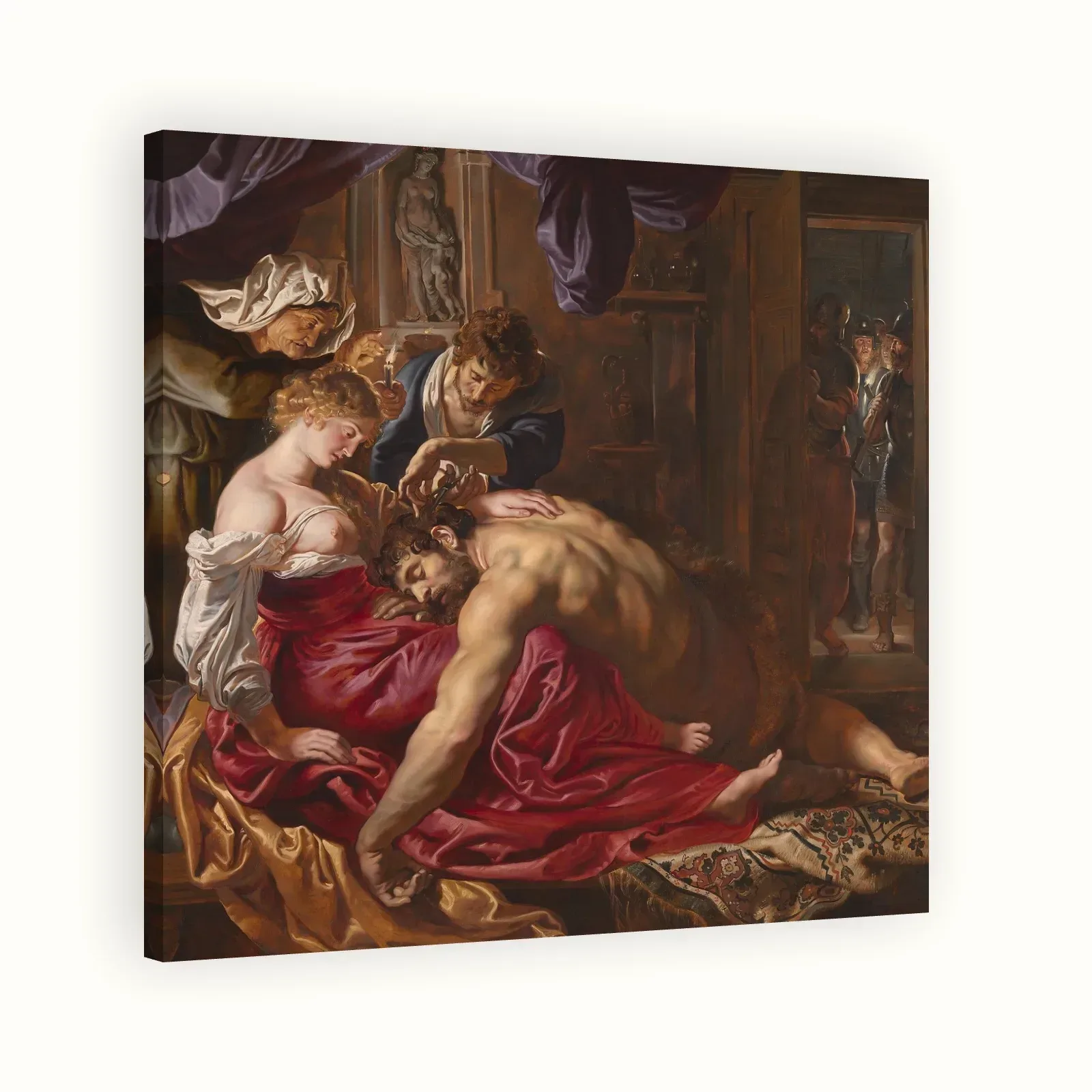 Samson and Delilah by Peter Paul Rubens, c. 1609–1610: Stretched canvas