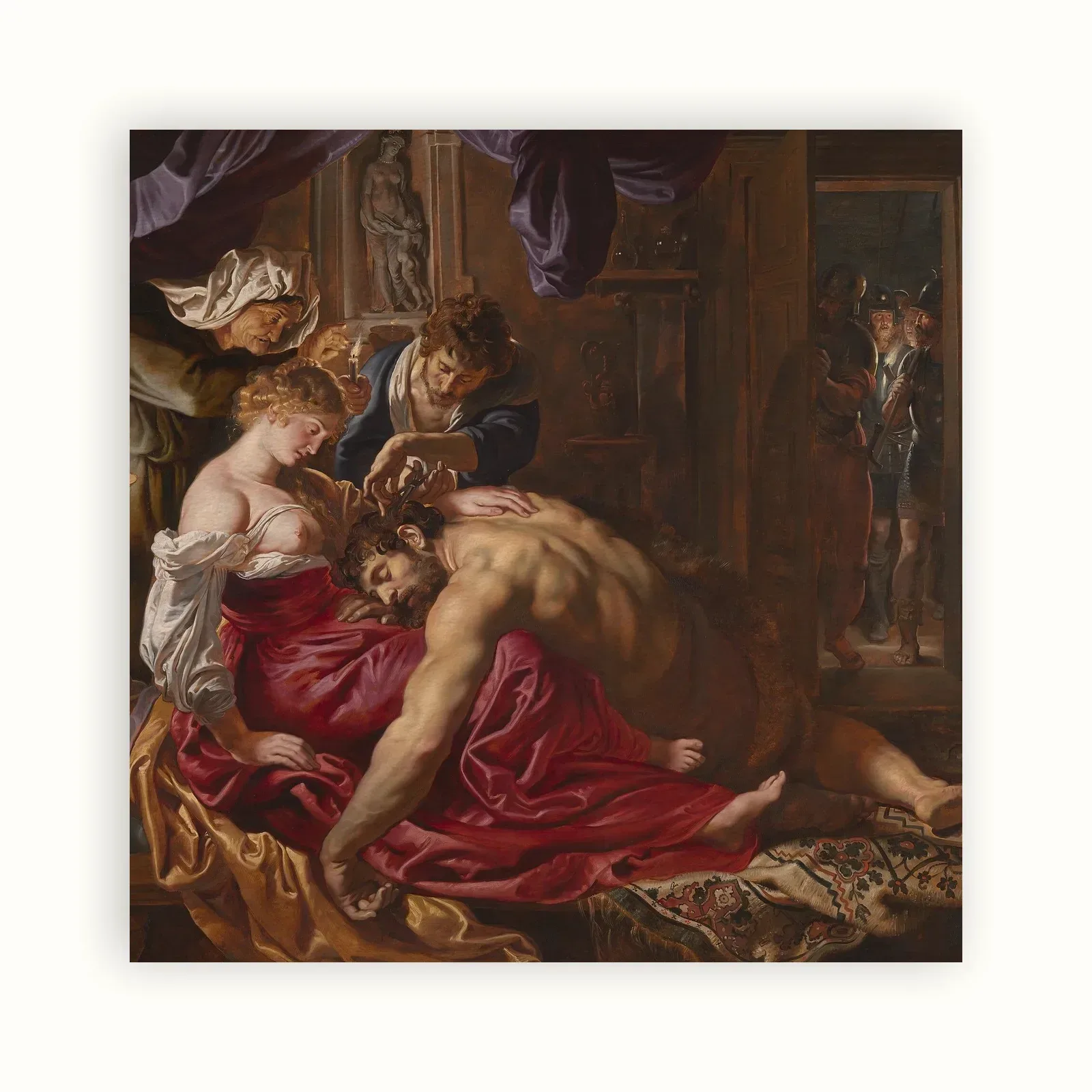 Samson and Delilah by Peter Paul Rubens, c. 1609–1610: as a fine art print