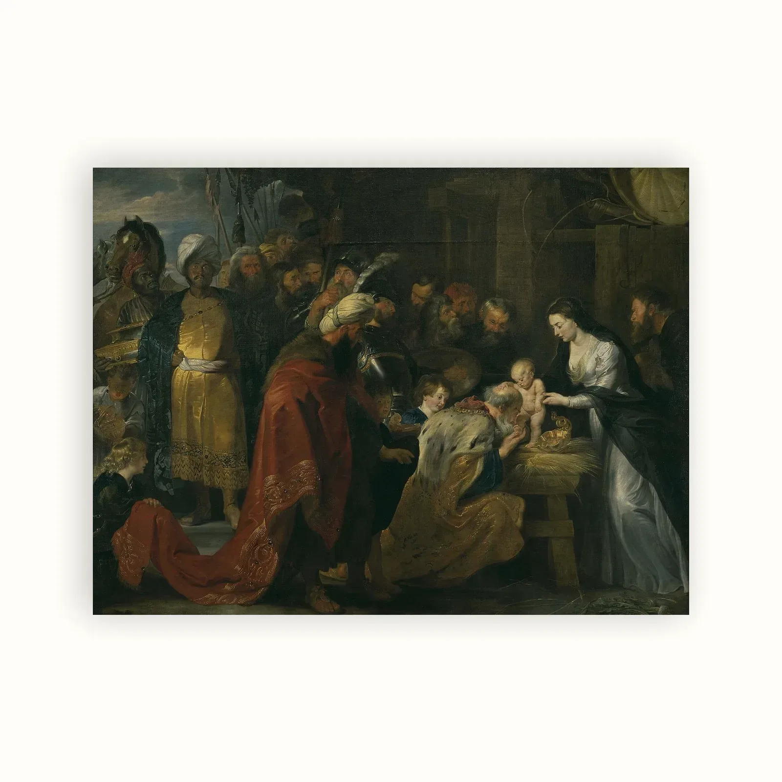 The Adoration of the Magi by Peter Paul Rubens, 1617–1618: as a fine art print