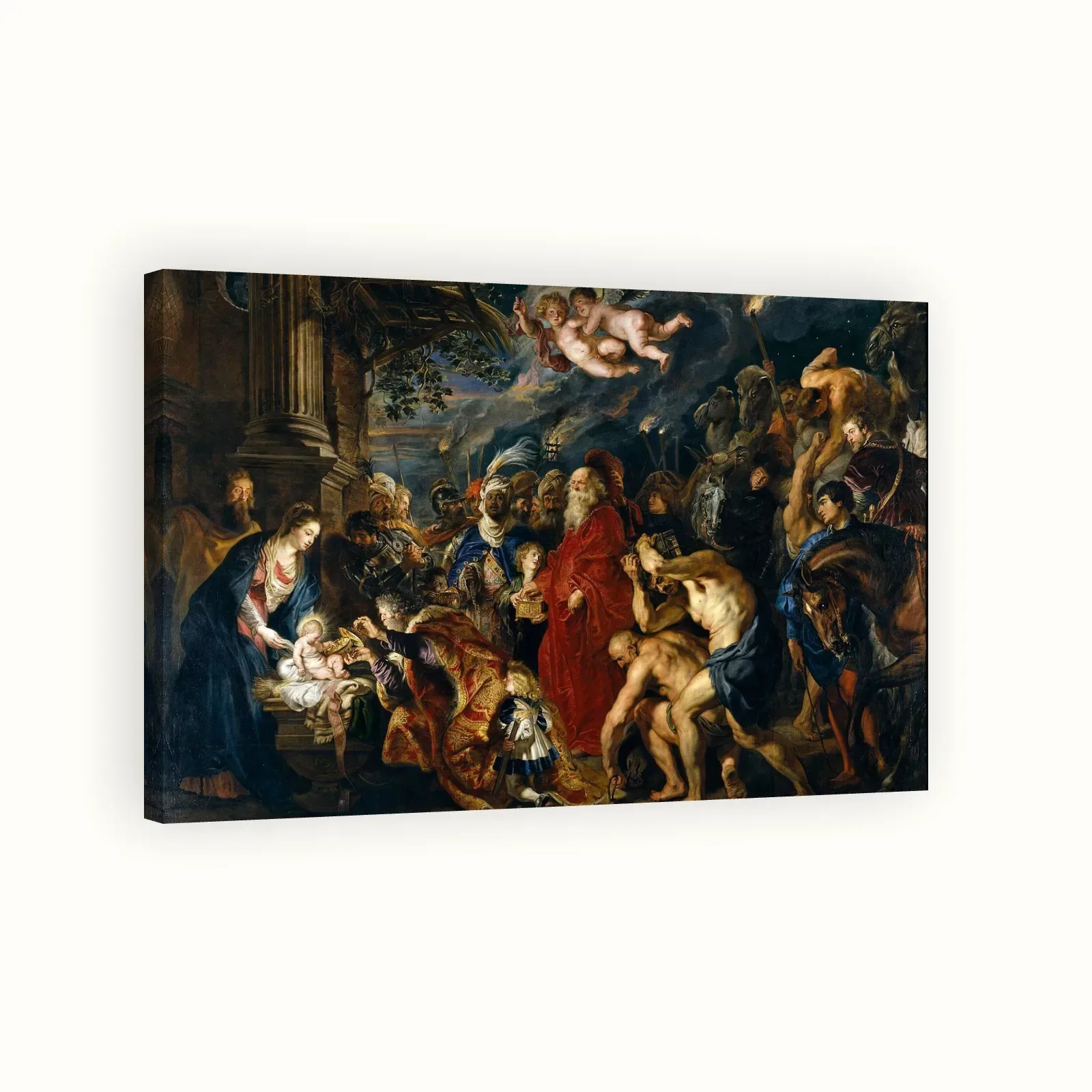 The Adoration of the Magi by Peter Paul Rubens, 1609: Stretched canvas