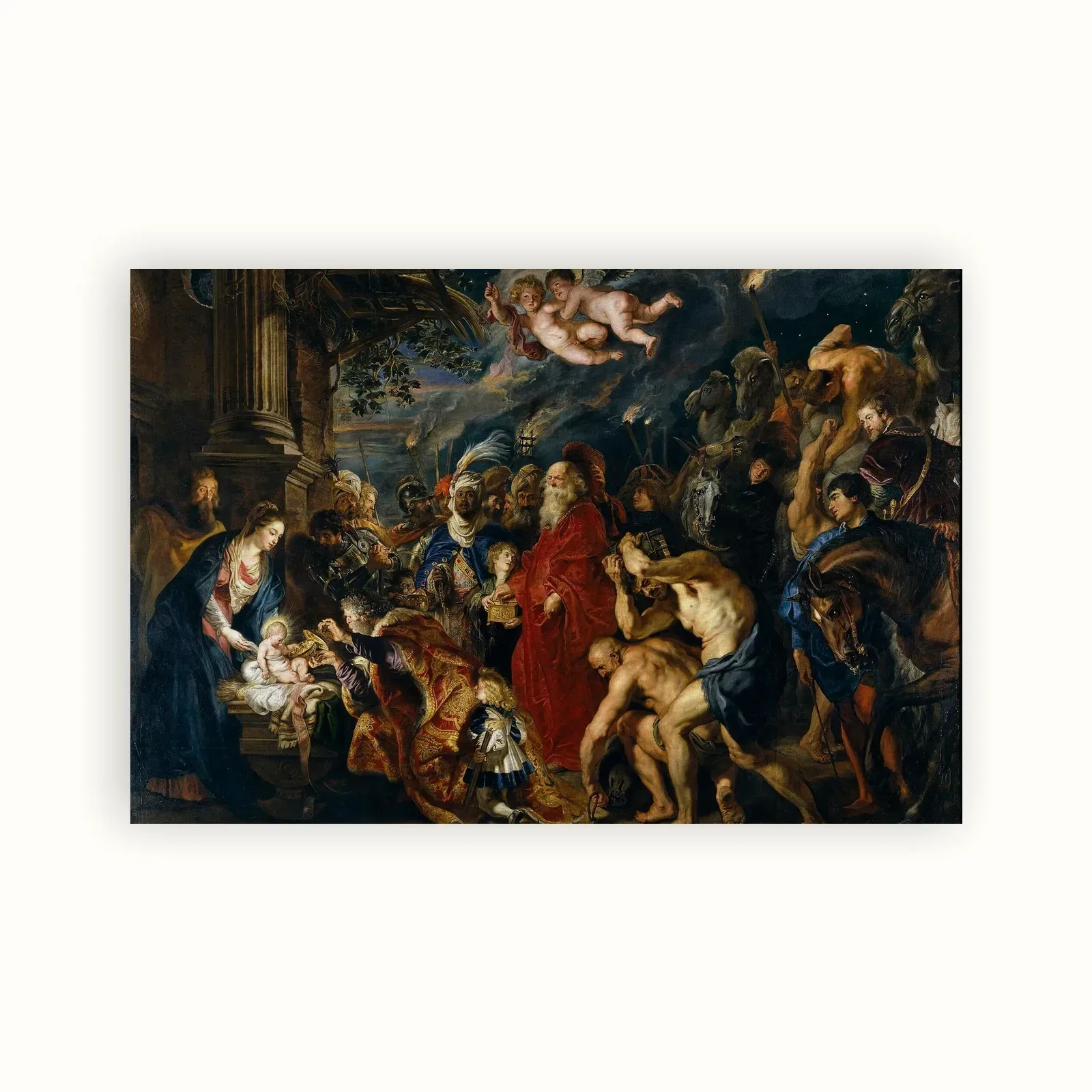 The Adoration of the Magi by Peter Paul Rubens, 1609: as a fine art print