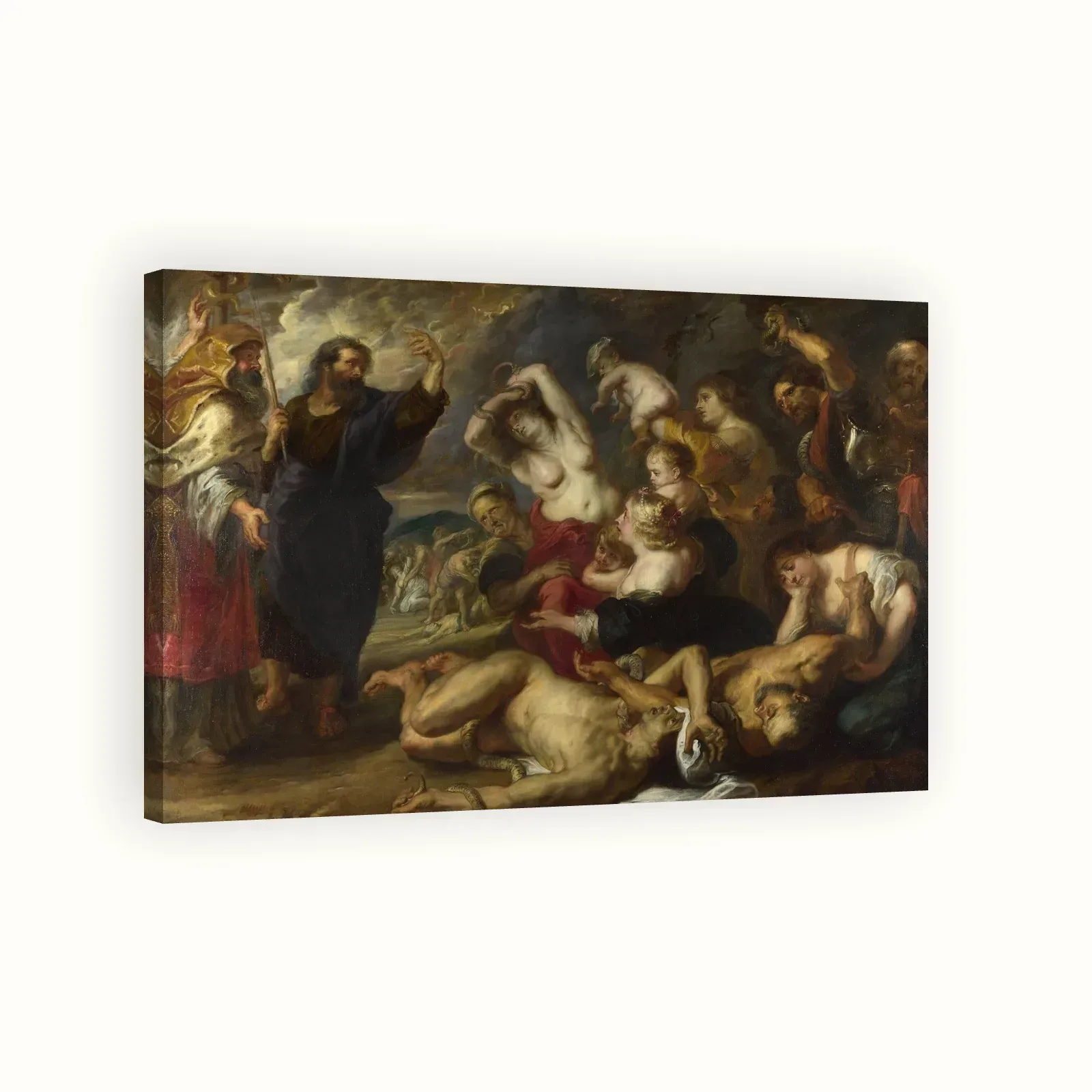 The Brazen Serpent by Peter Paul Rubens, 1638: Stretched canvas