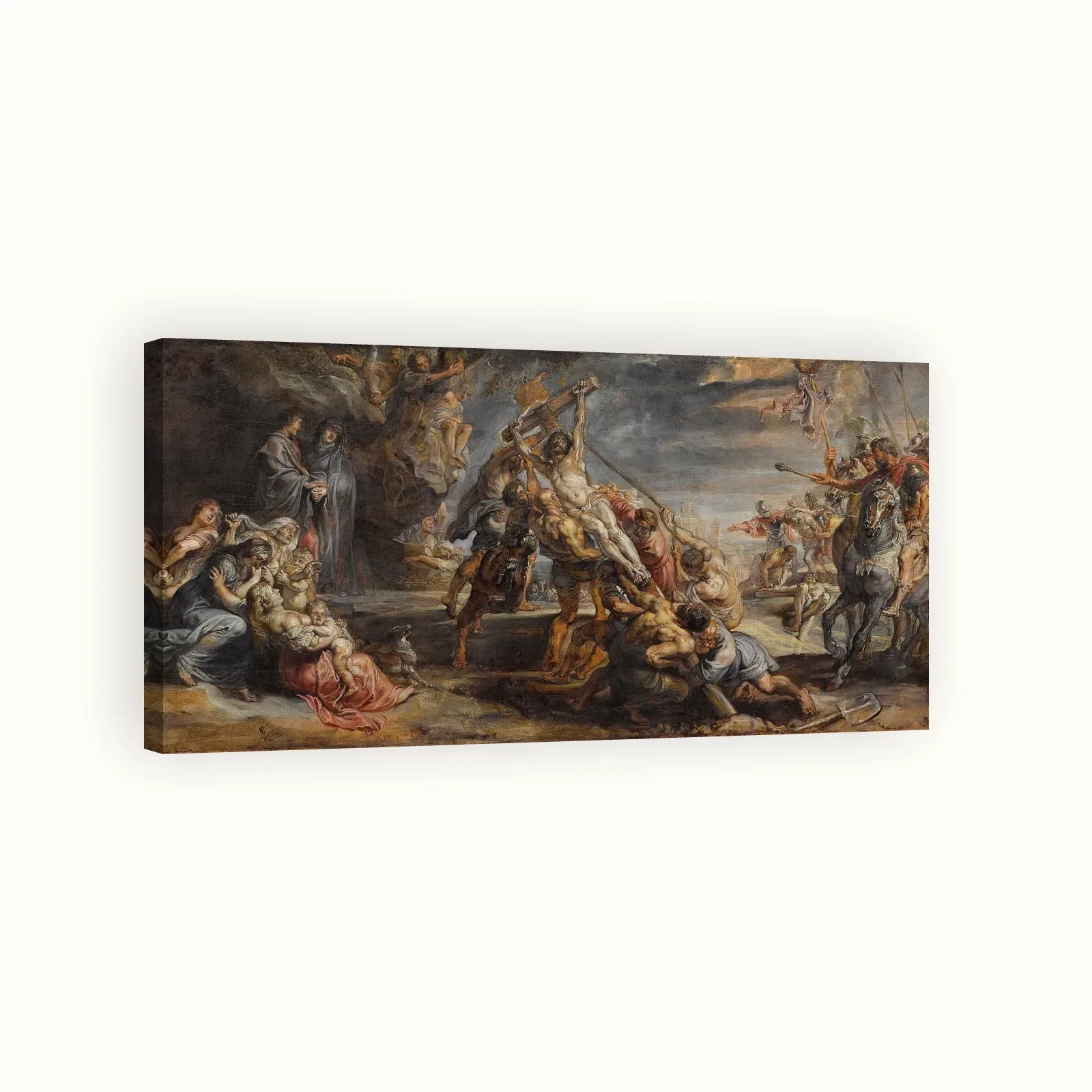 The elevation of the cross by Peter Paul Rubens, c. 1638: Stretched canvas