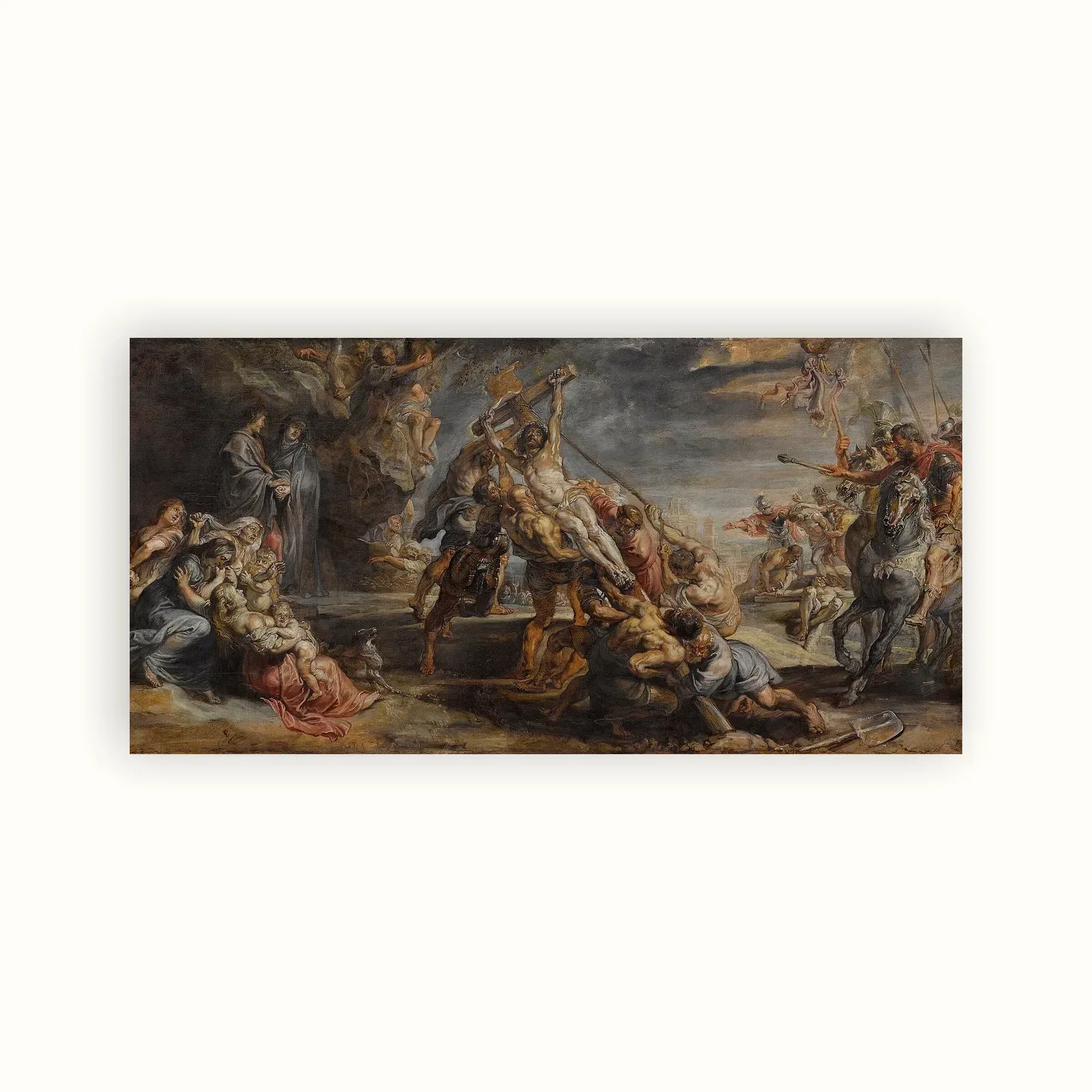 The elevation of the cross by Peter Paul Rubens, c. 1638: as a fine art print