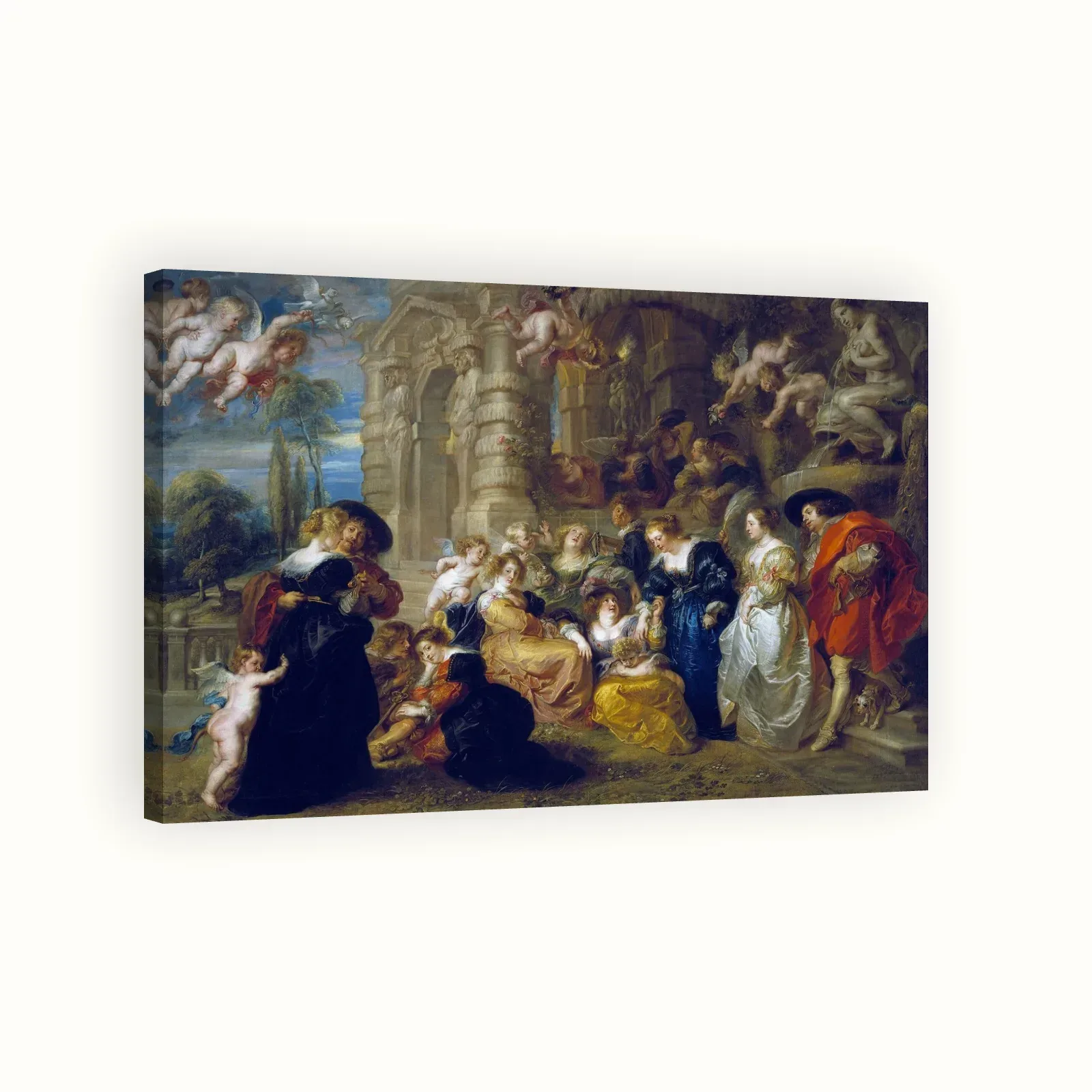 The Garden of Love by Peter Paul Rubens, 1630–1635: Stretched canvas