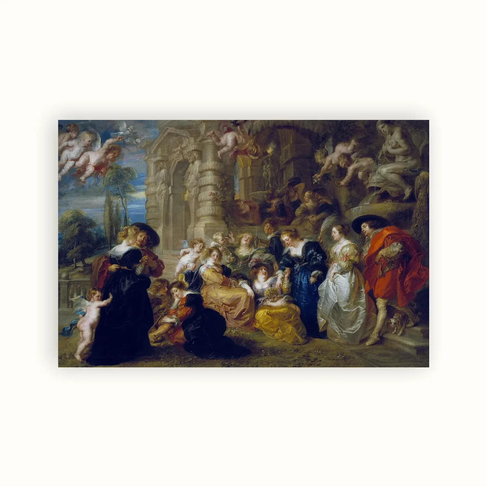 The Garden of Love by Peter Paul Rubens, 1630–1635: as a fine art print