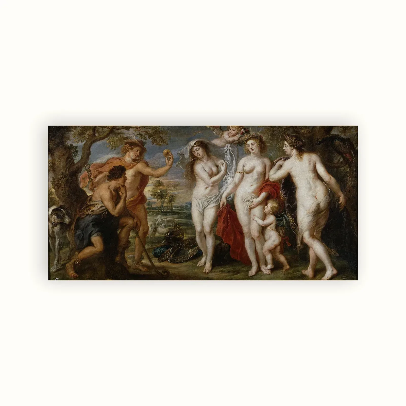 The Judgement of Paris by Peter Paul Rubens, 1636: as a fine art print